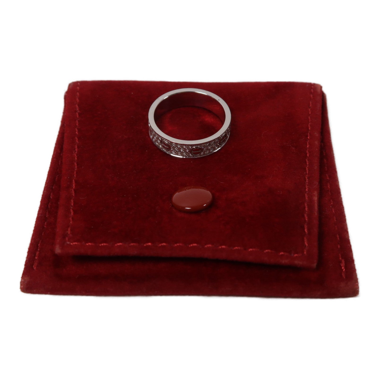 CARTIER 18K白金Love Ring戒指Cartier#52/US#6.25