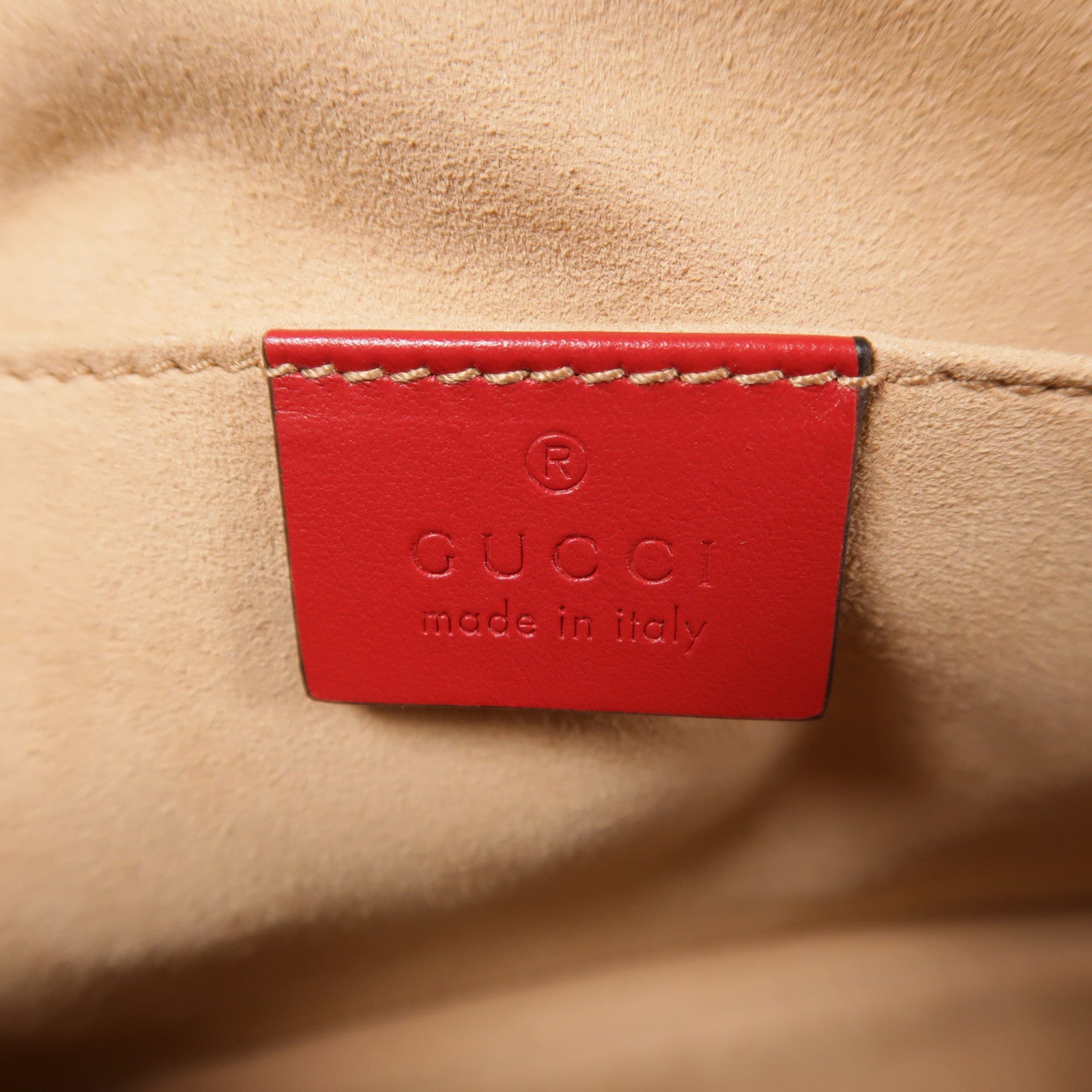 GUCCI 牛皮皮革GG Marmont金扣肩背袋
