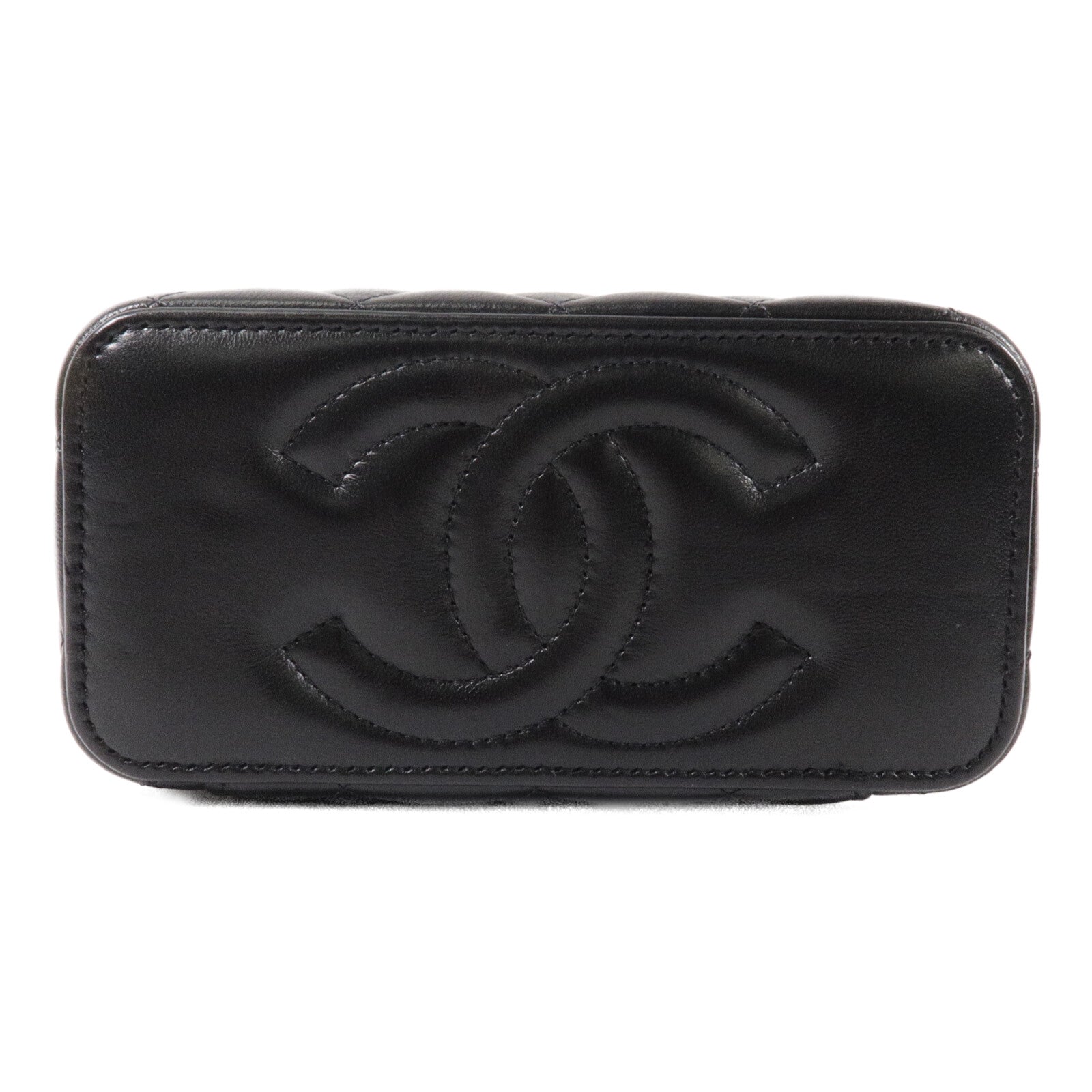 CHANEL 羊皮皮革Vanity Case鏈帶肩背袋