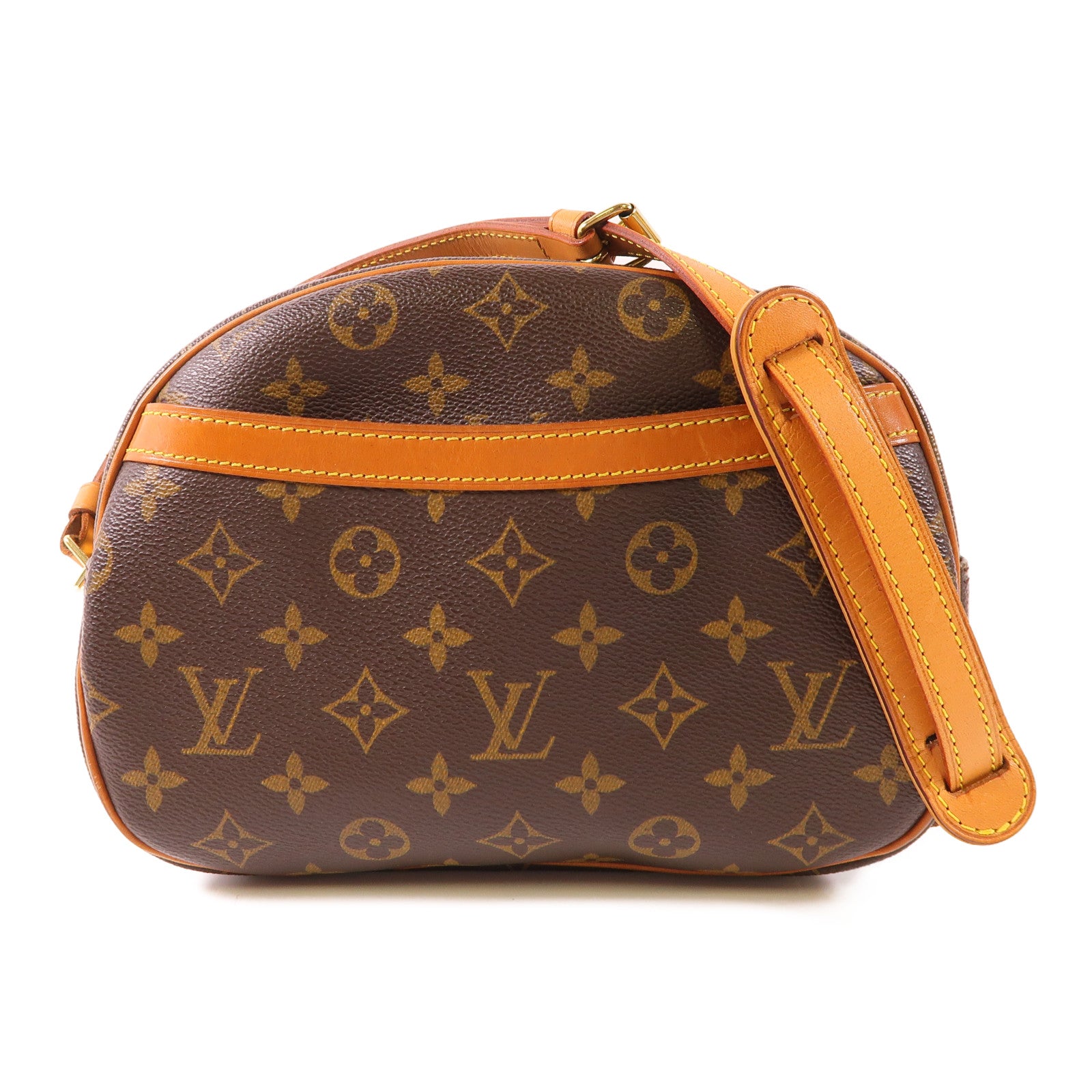 LOUIS VUITTON Monogram Blois金扣肩背袋棕色