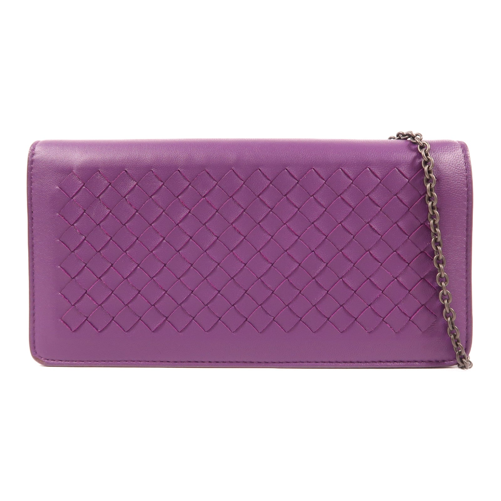 BOTTEGA VENETA 【激減優惠】牛皮皮革Wallet On Chain鏈帶肩背袋