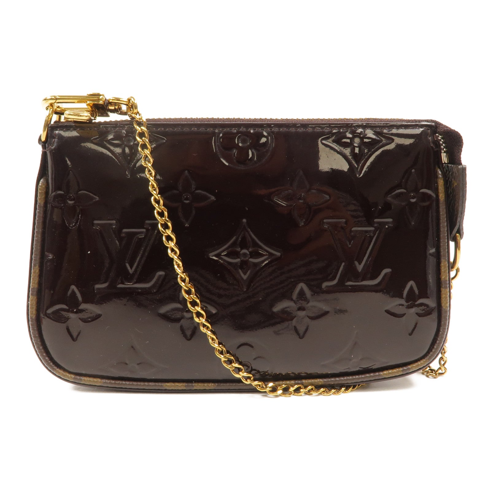 LOUIS VUITTON Monogram Vernis Mini Pochette Accessoires手拿包