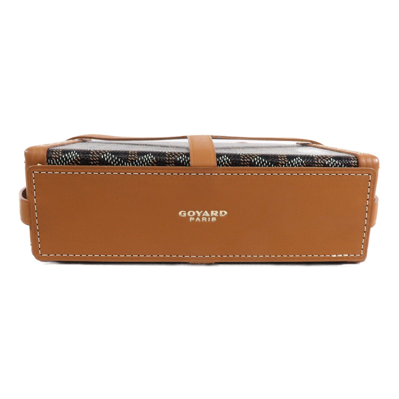 GOYARD 牛皮皮革/塗層帆布Minaudiere肩背袋