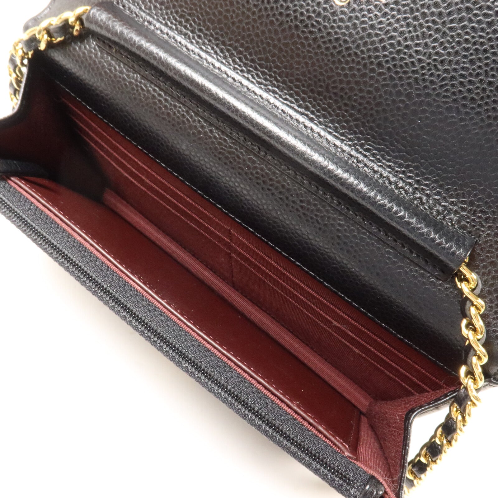 CHANEL 牛皮皮革WOC Wallet On Chain鏈帶肩背袋