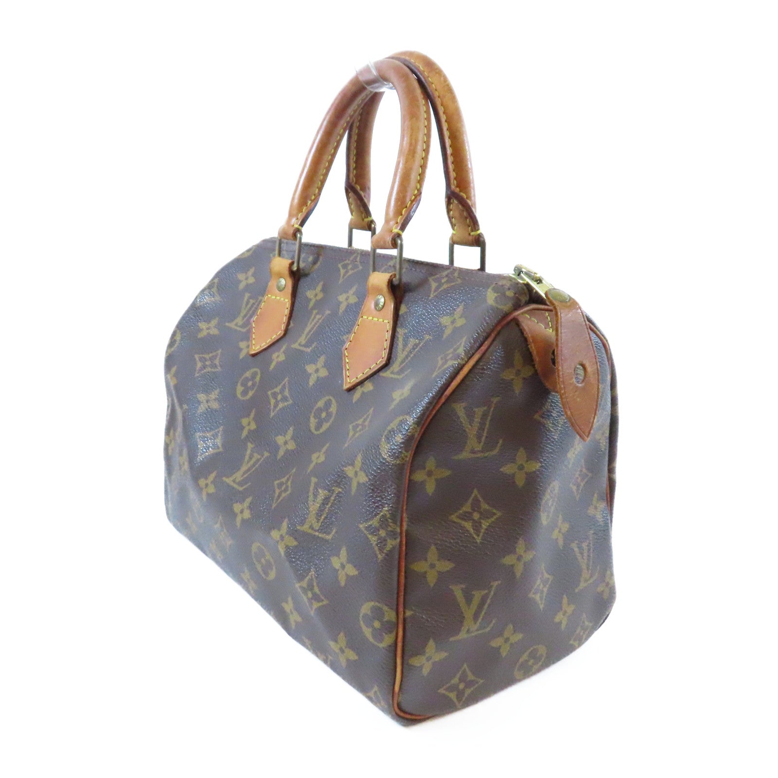 LOUIS VUITTON 【激減優惠】Monogram Speedy 25金扣手挽袋啡色