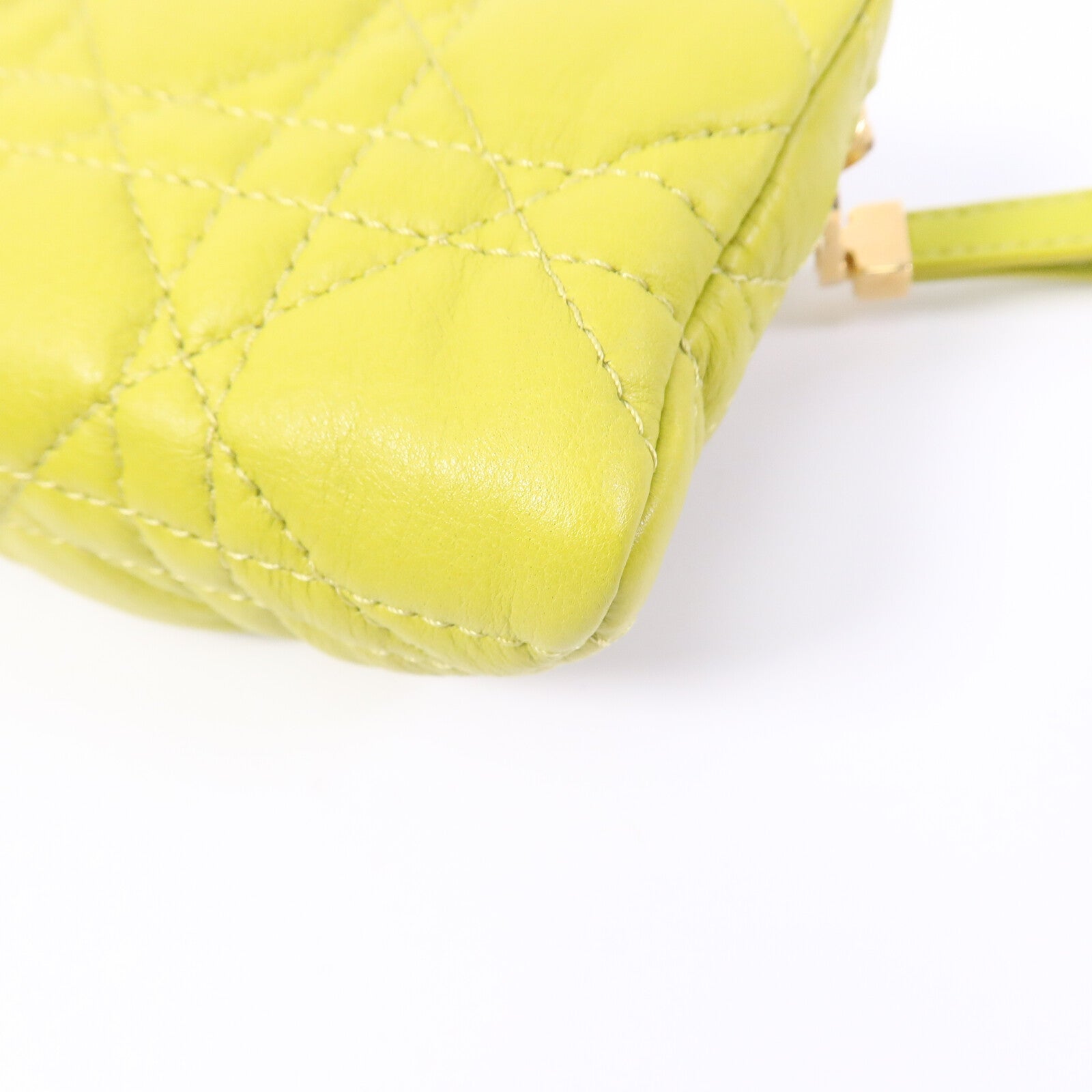 Dior 羊皮皮革Caro Half Moon Coin Purse零錢包