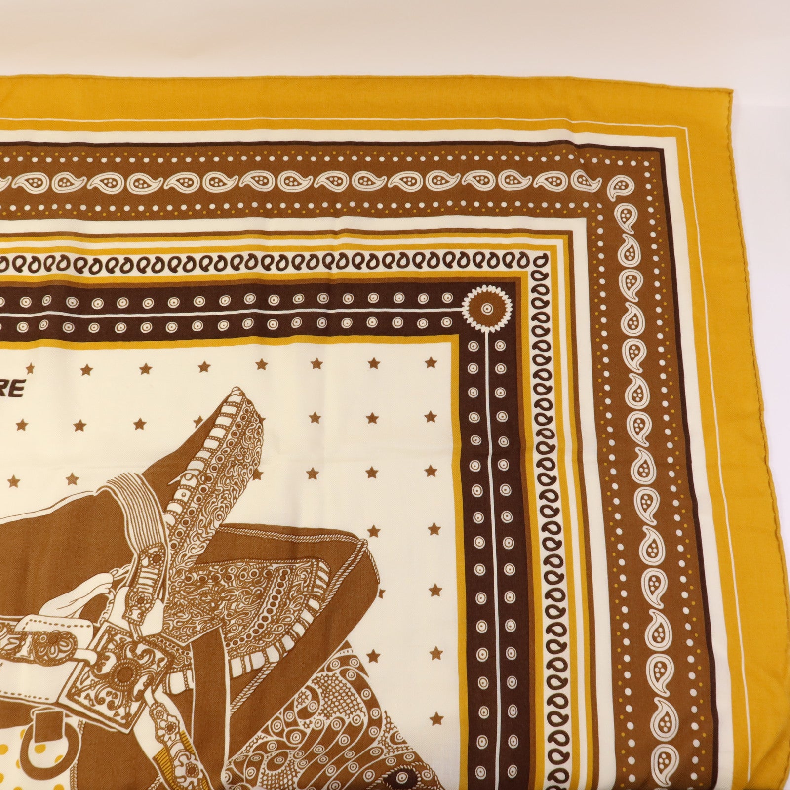 HERMES 羊絨/絲質Scarf 140X140絲巾