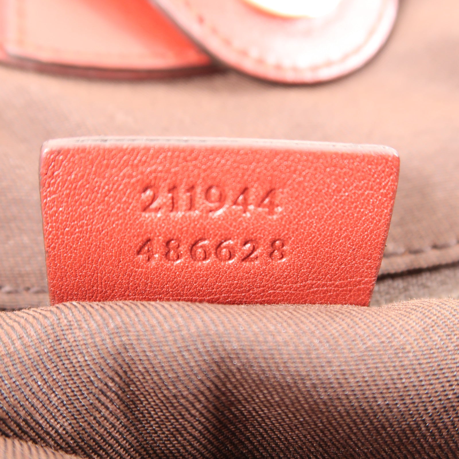 GUCCI 帆布Handbag/Shoulder Bag金扣手挽袋/肩背袋棕色/紅色