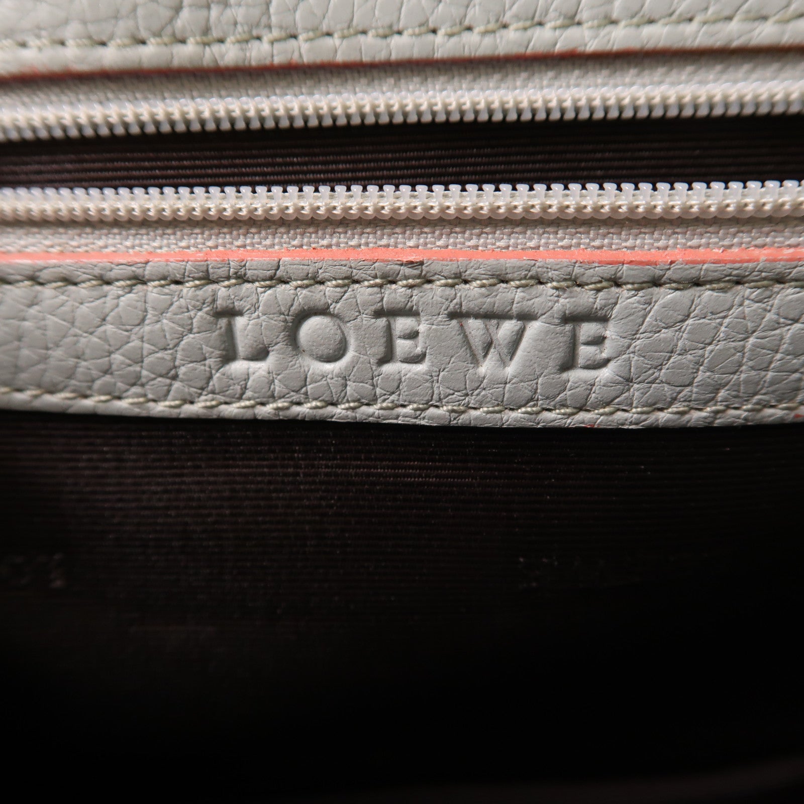 LOEWE SHW Shoulder Bag Calfskin Leather Light Blue