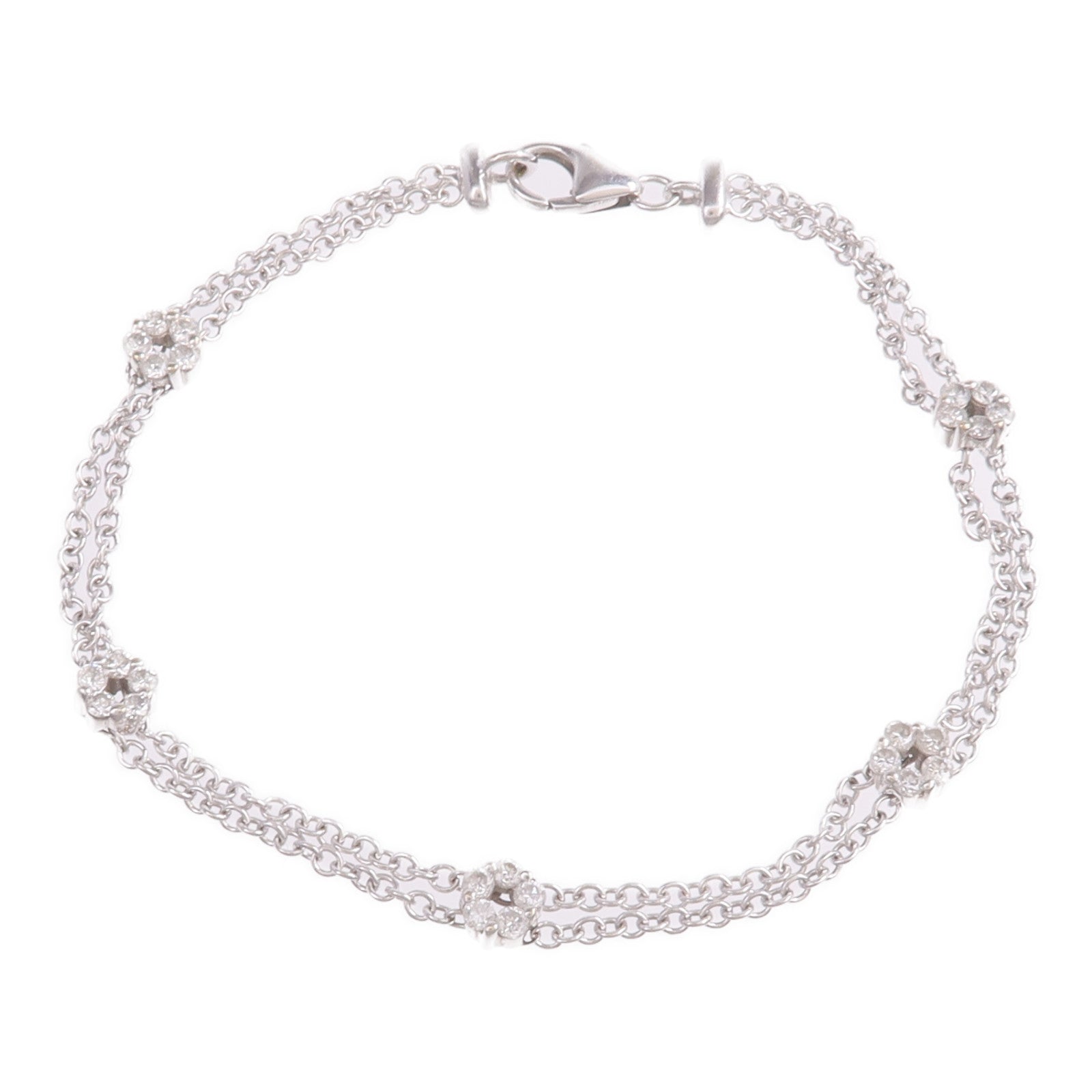 JEWELRY 18K白金Diamond Bracelet鑽石手鏈