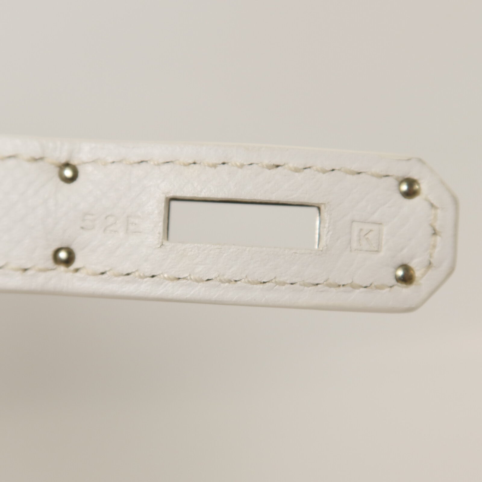 HERMES Epsom皮革Birkin 35手挽袋Blanc