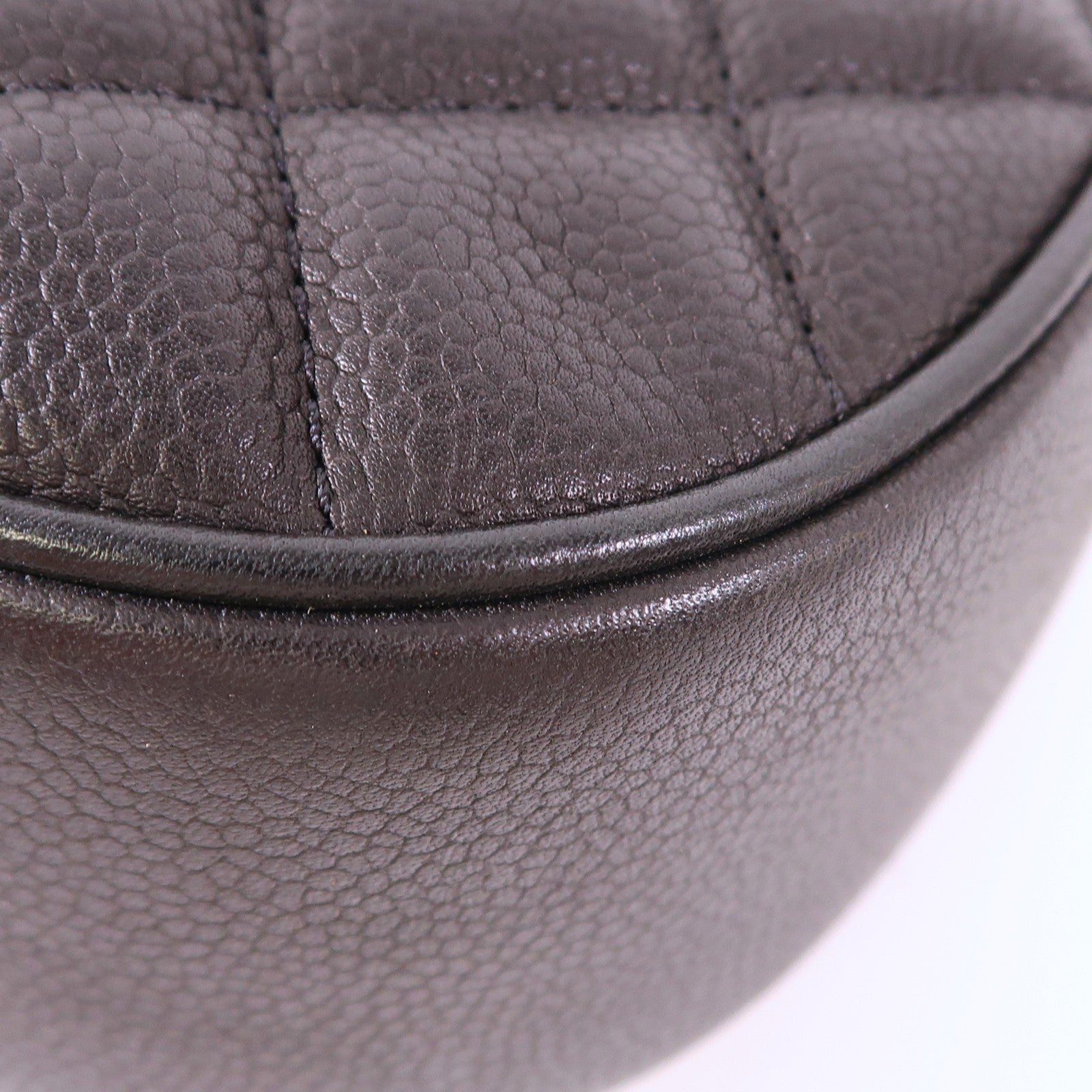 CHANEL 牛皮皮革Shoulder Bag銀扣鏈帶肩背袋