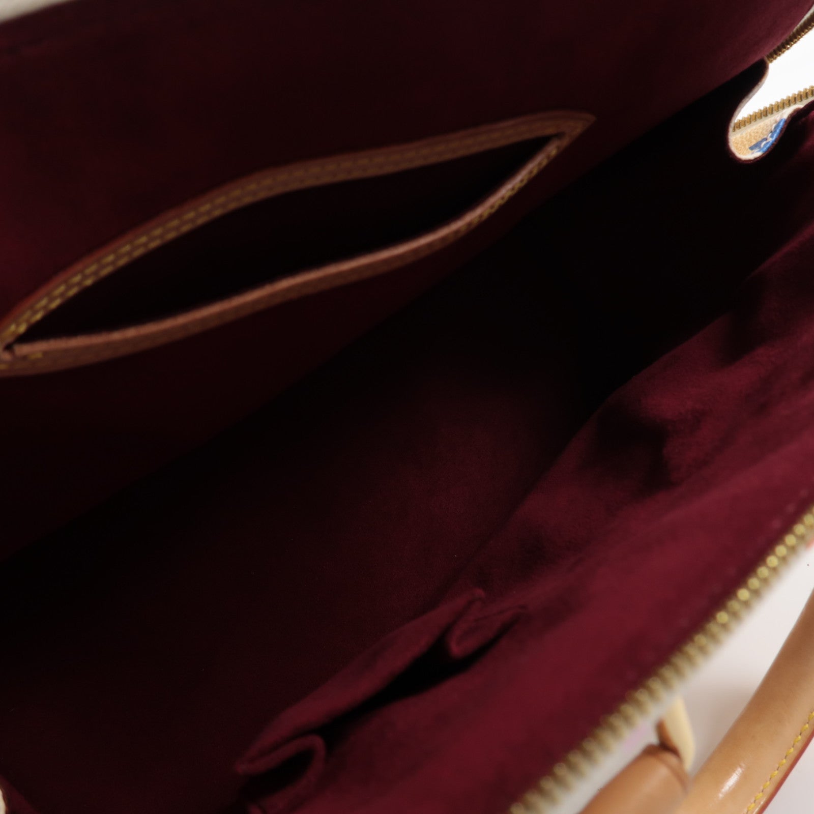 LOUIS VUITTON Monogram Multicolore Alma金扣手挽袋白色/彩色