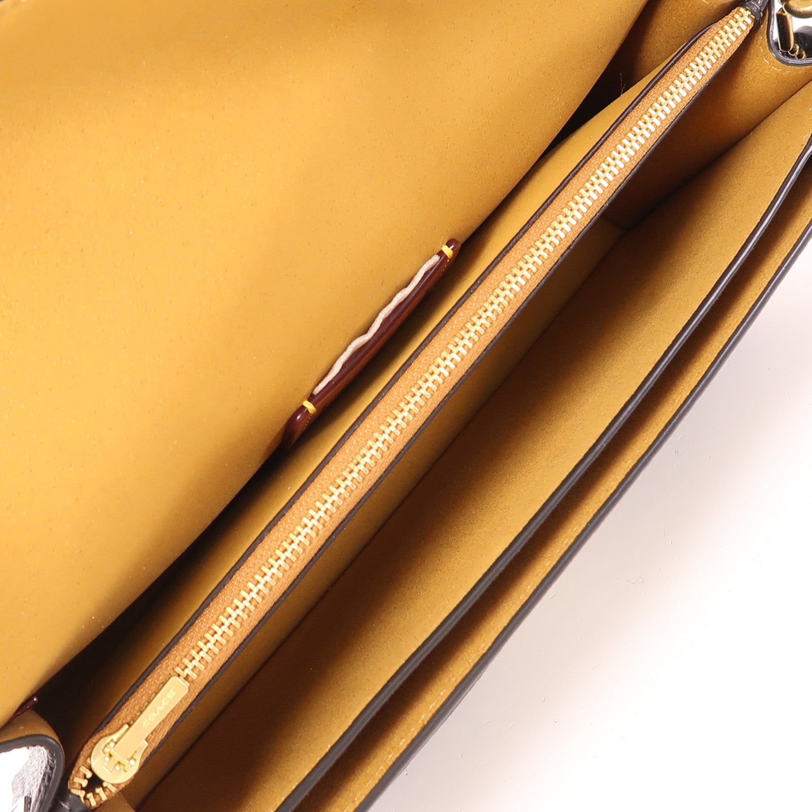 COACH 牛皮皮革Shoulder Bag金扣手挽肩背兩用袋