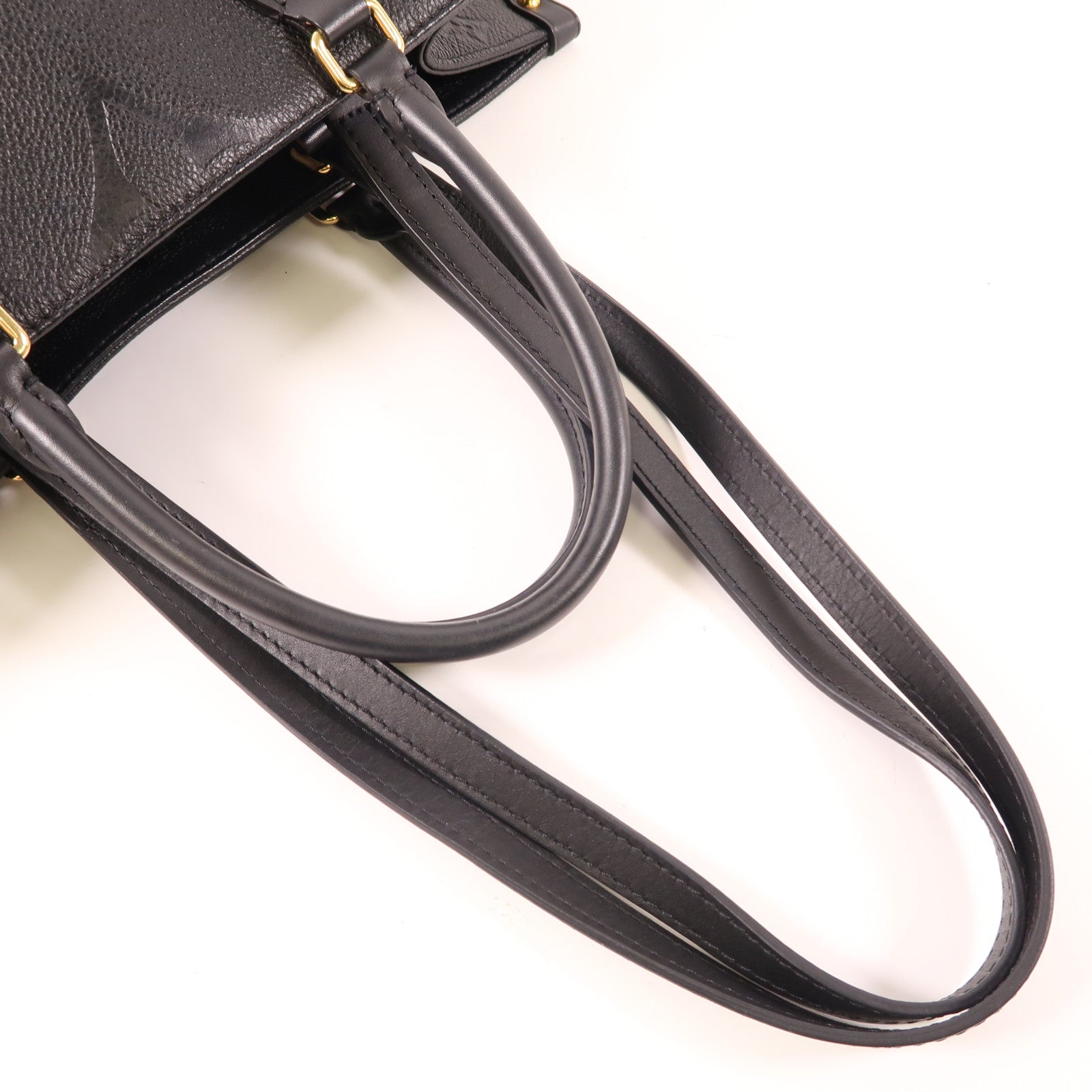 LOUIS VUITTON Monogram Empreinte On The Go MM金扣手挽肩背兩用袋