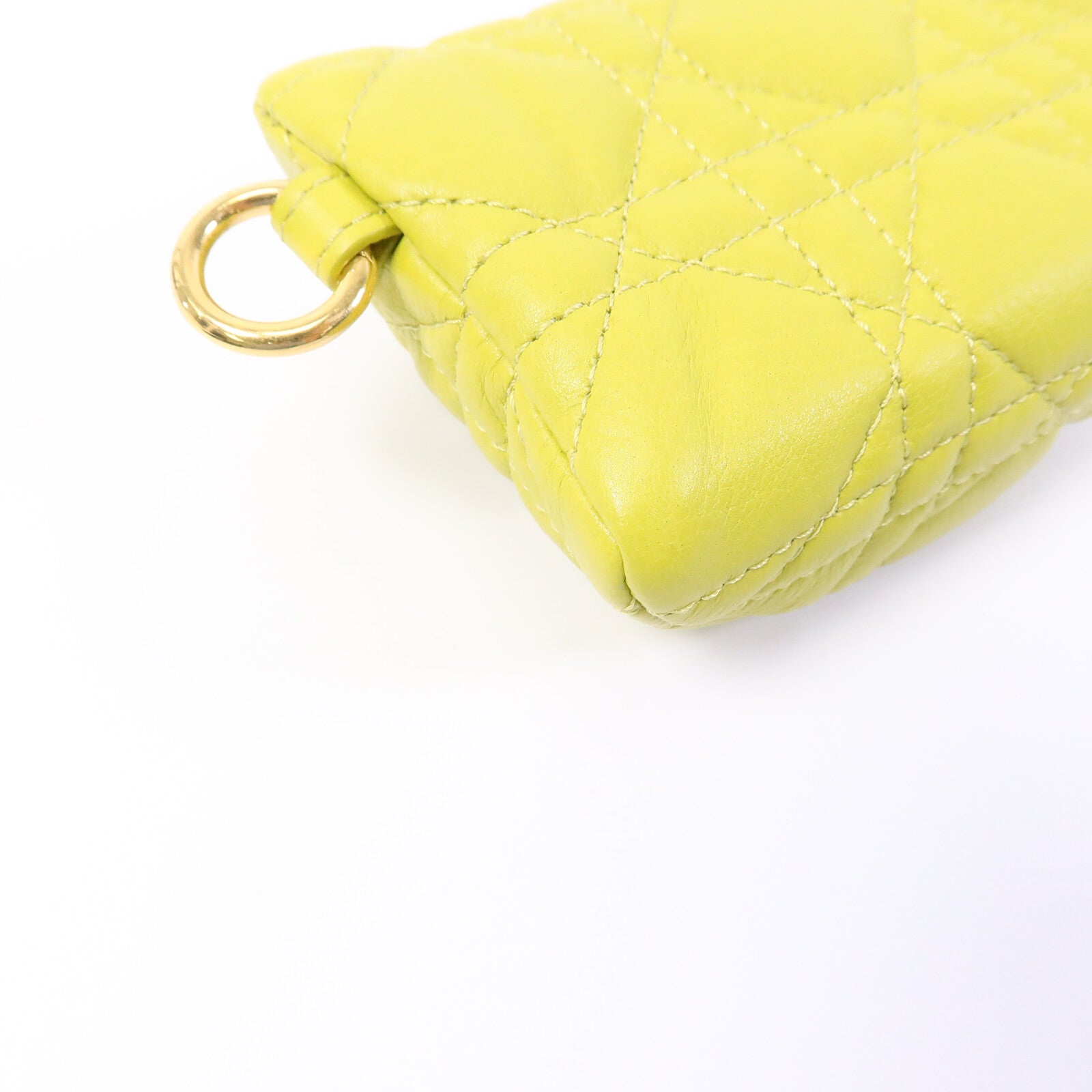 Dior 羊皮皮革Caro Half Moon Coin Purse零錢包