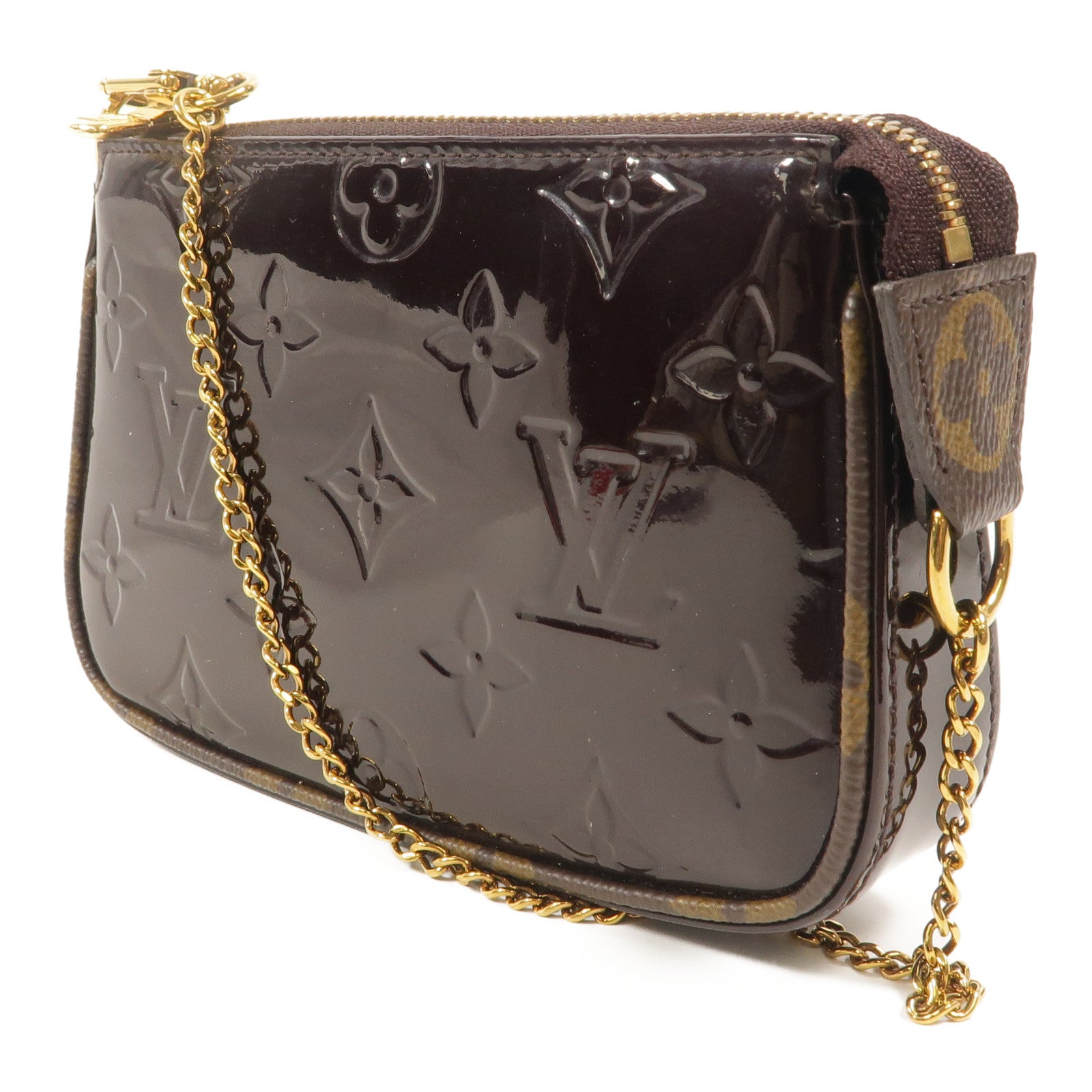 LOUIS VUITTON Monogram Vernis Mini Pochette Accessoires手拿包