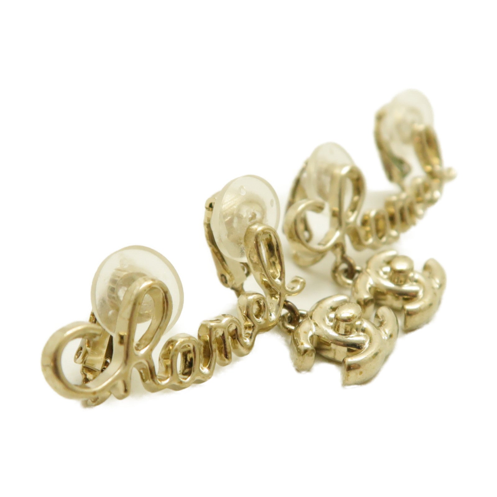 CHANEL 金屬Earrings耳環金色