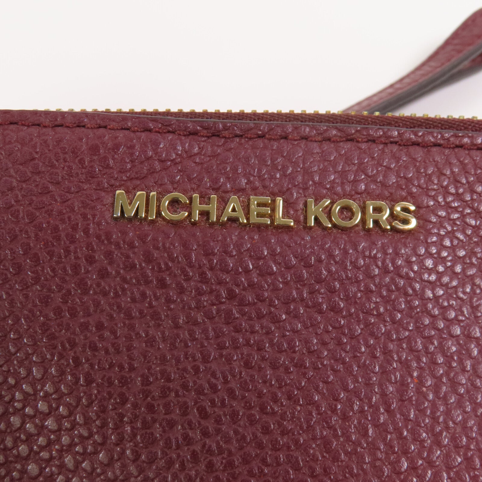 Michael Kors 牛皮皮革Card Case with Handle金扣卡套