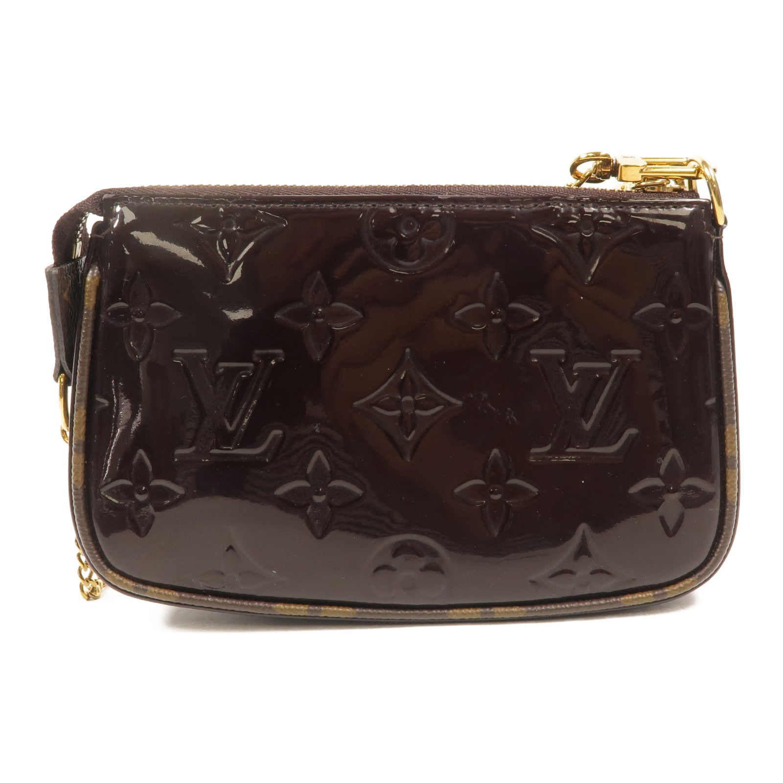 LOUIS VUITTON Monogram Vernis Mini Pochette Accessoires手拿包