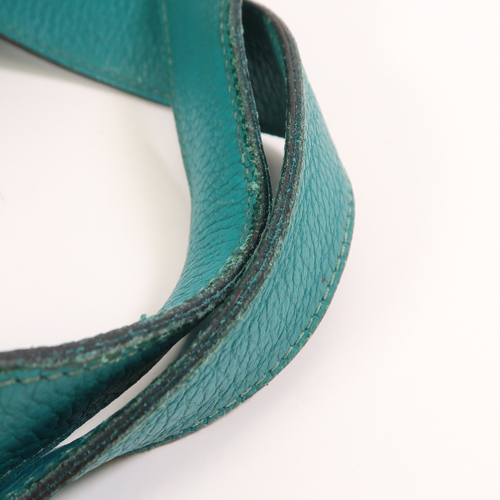 HERMES Clemence皮革Picotin MM銀扣手挽袋Bleu Paon