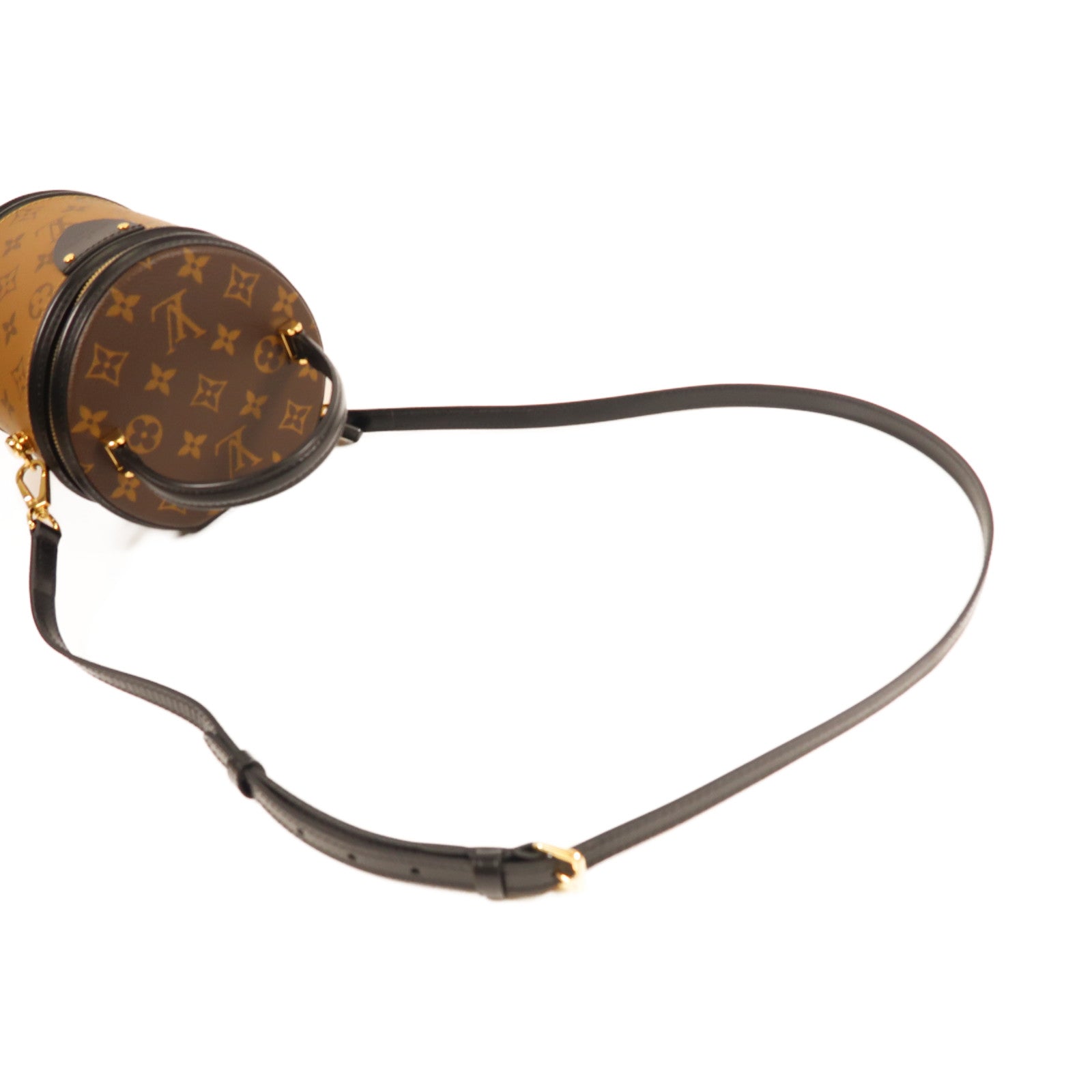 LOUIS VUITTON Monogram Reverse Cannes金扣手挽肩背兩用袋