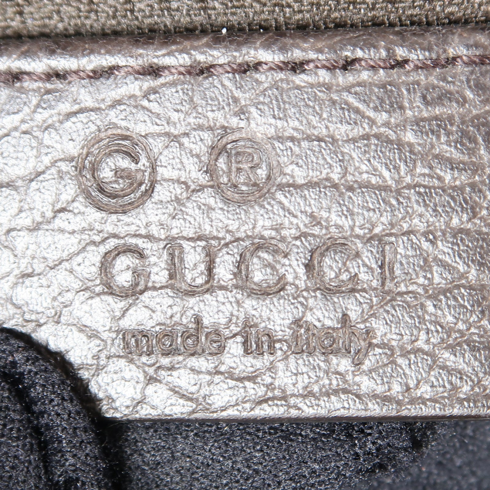 GUCCI 帆布Tote Bag金扣肩背袋啡色