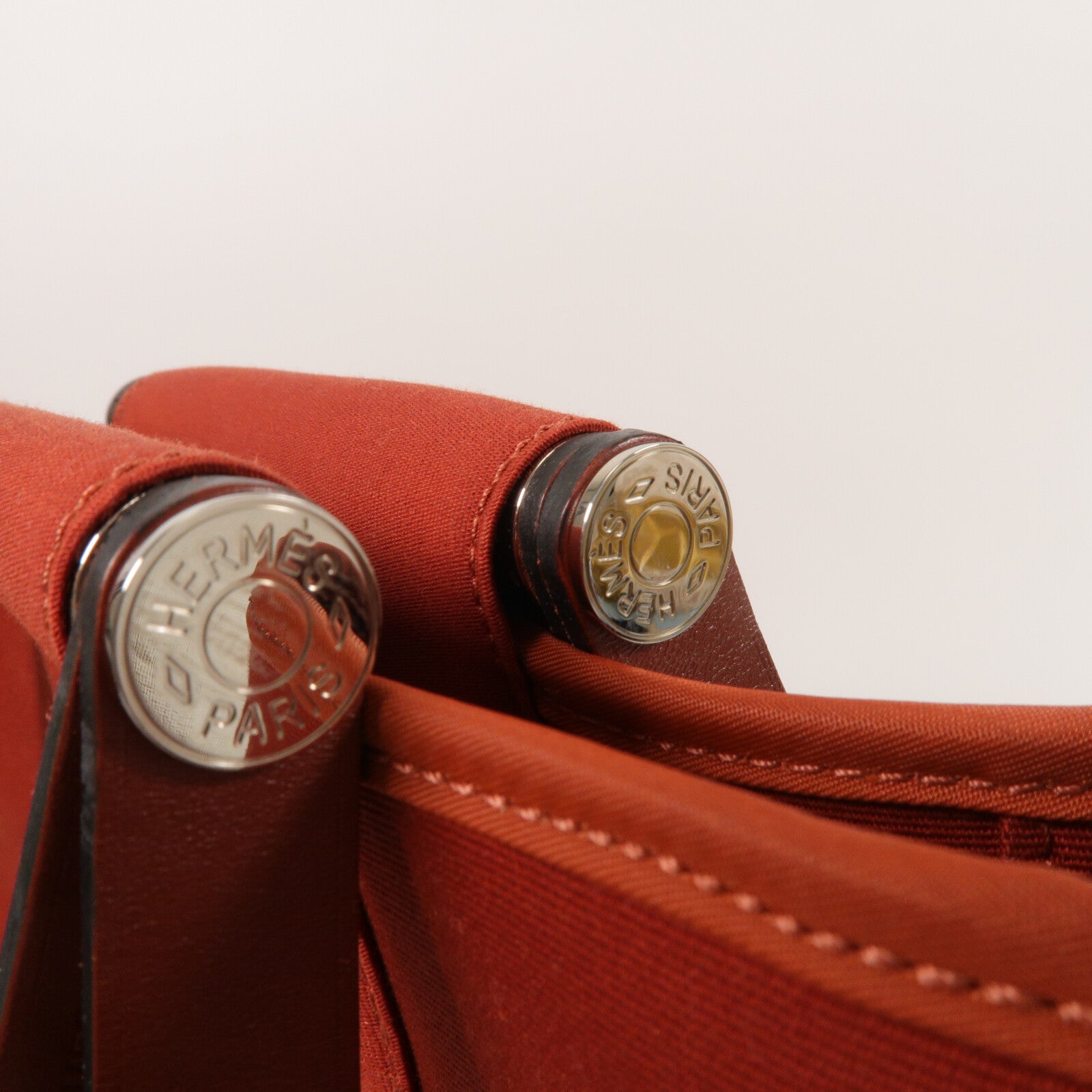 HERMES 帆布Cabag PM手挽肩背兩用袋Roue Venitien/RougeH