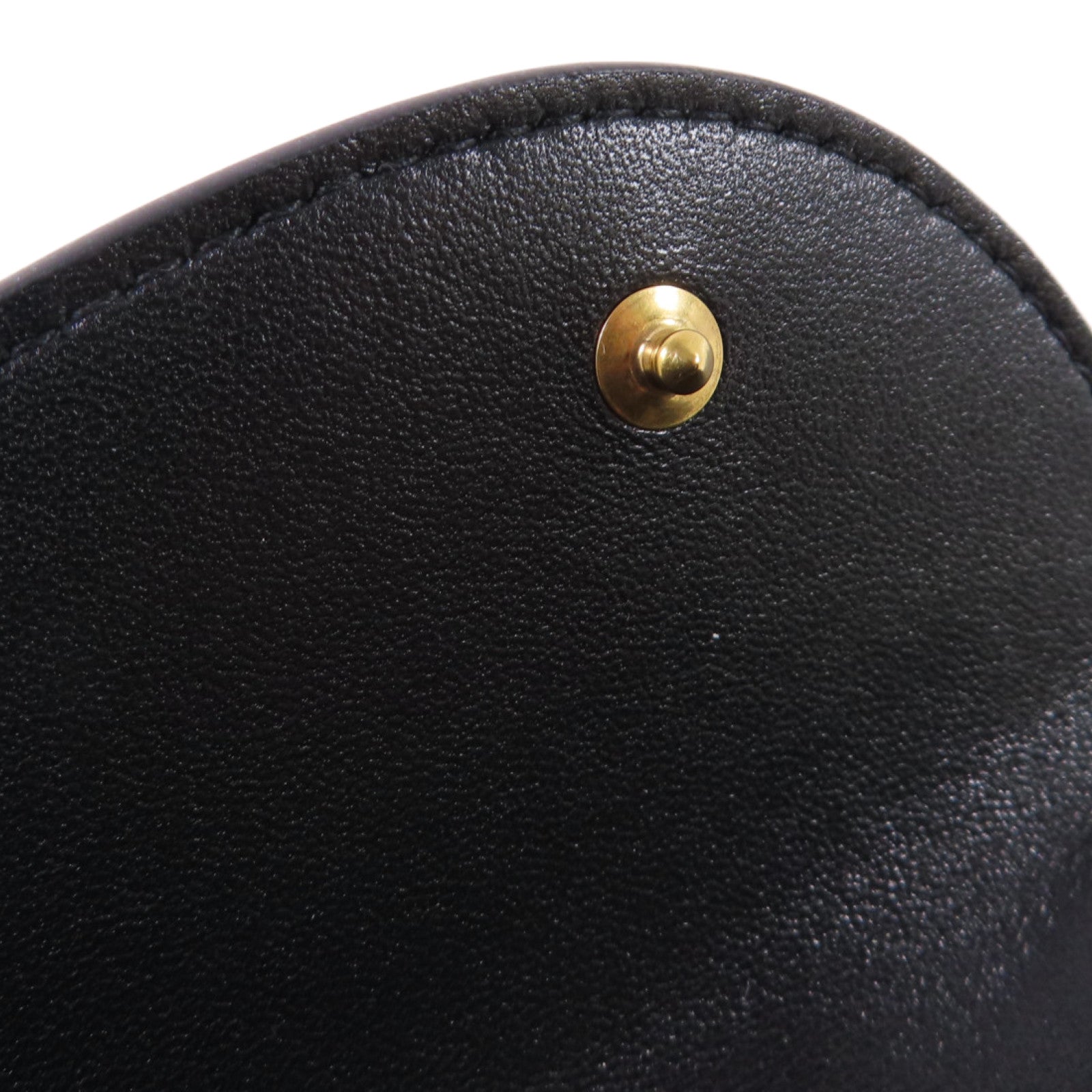 Dior 牛皮皮革Saddle Long Wallet With Chain Shoulder Bag金扣錢包肩背袋黑色