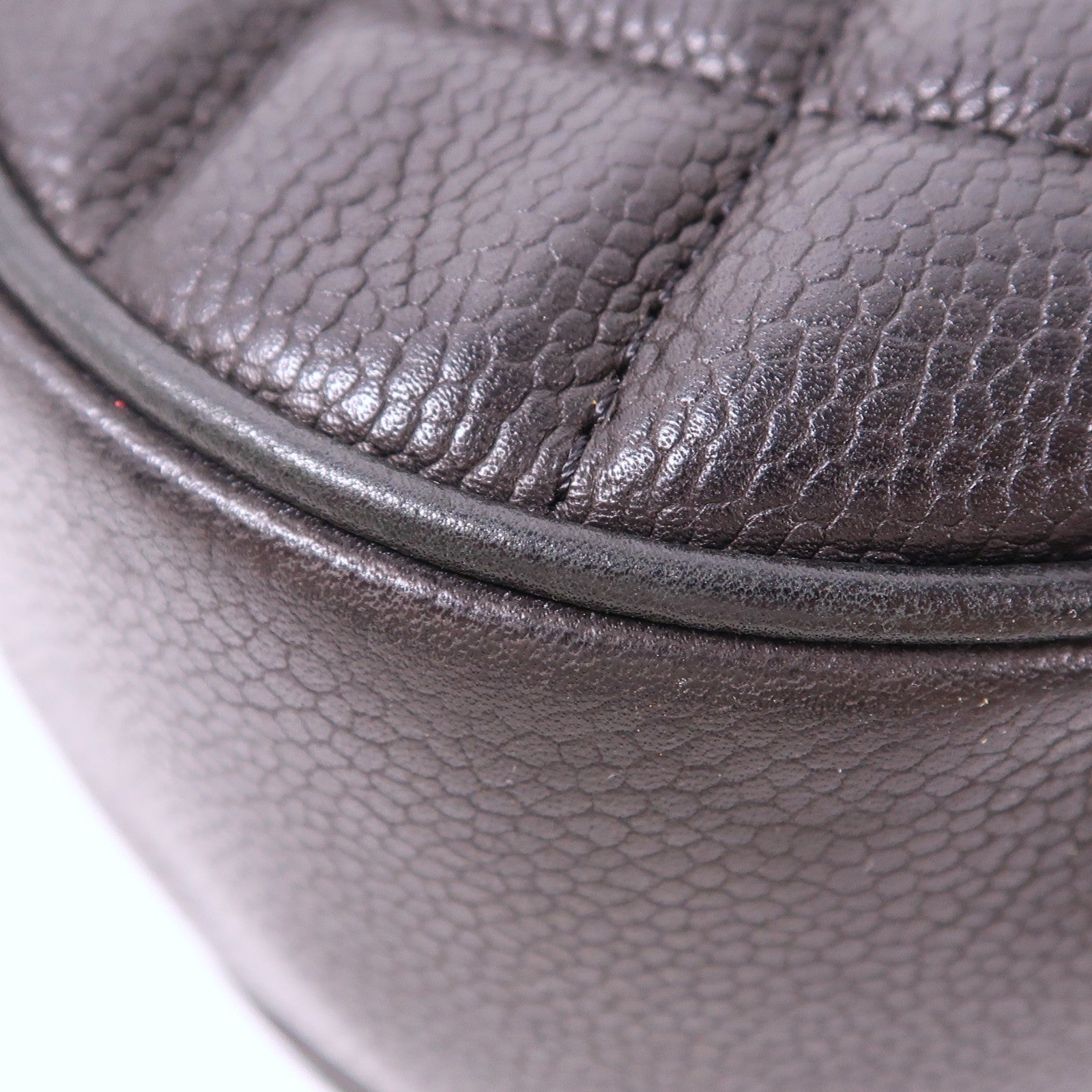 CHANEL 牛皮皮革Shoulder Bag銀扣鏈帶肩背袋