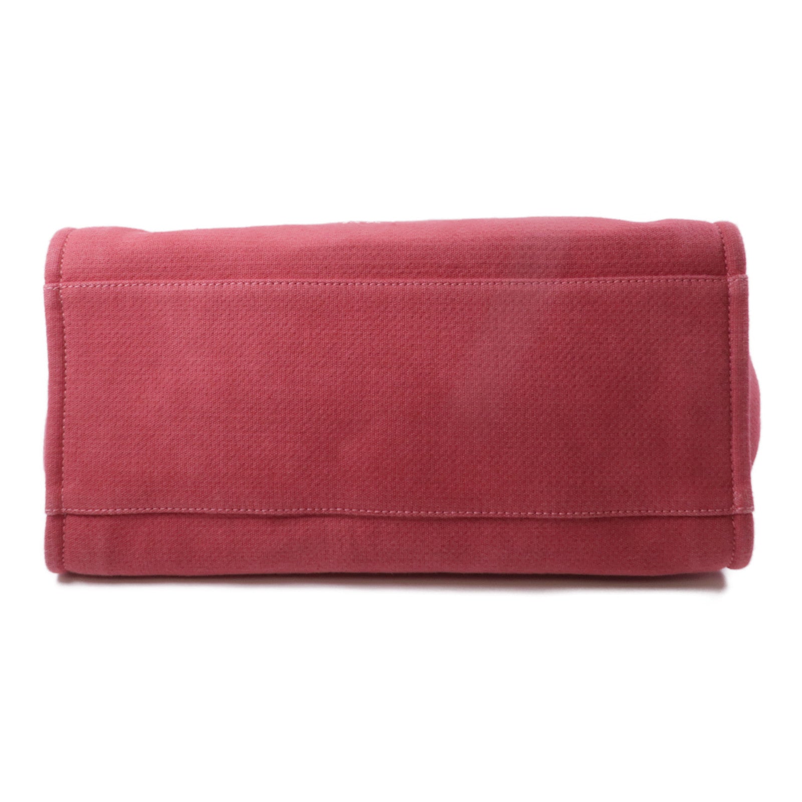 CHANEL 帆布Deauville Tote銀扣手挽肩背兩用袋紅色