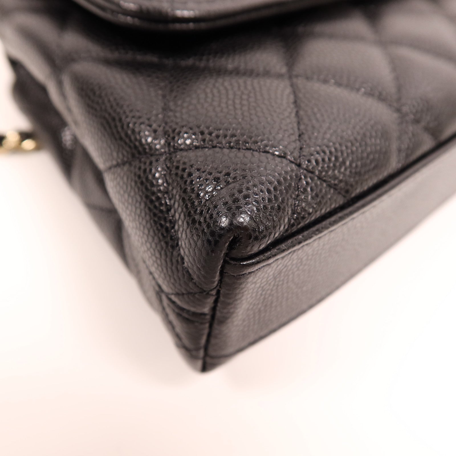 CHANEL 牛皮皮革Mirco Coco Handle金扣鏈帶肩背袋