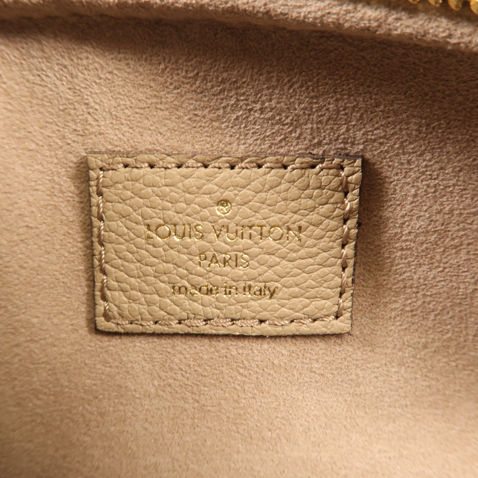 LOUIS VUITTON Monogram Empreinte Mini Bumbag金扣手挽肩背兩用袋