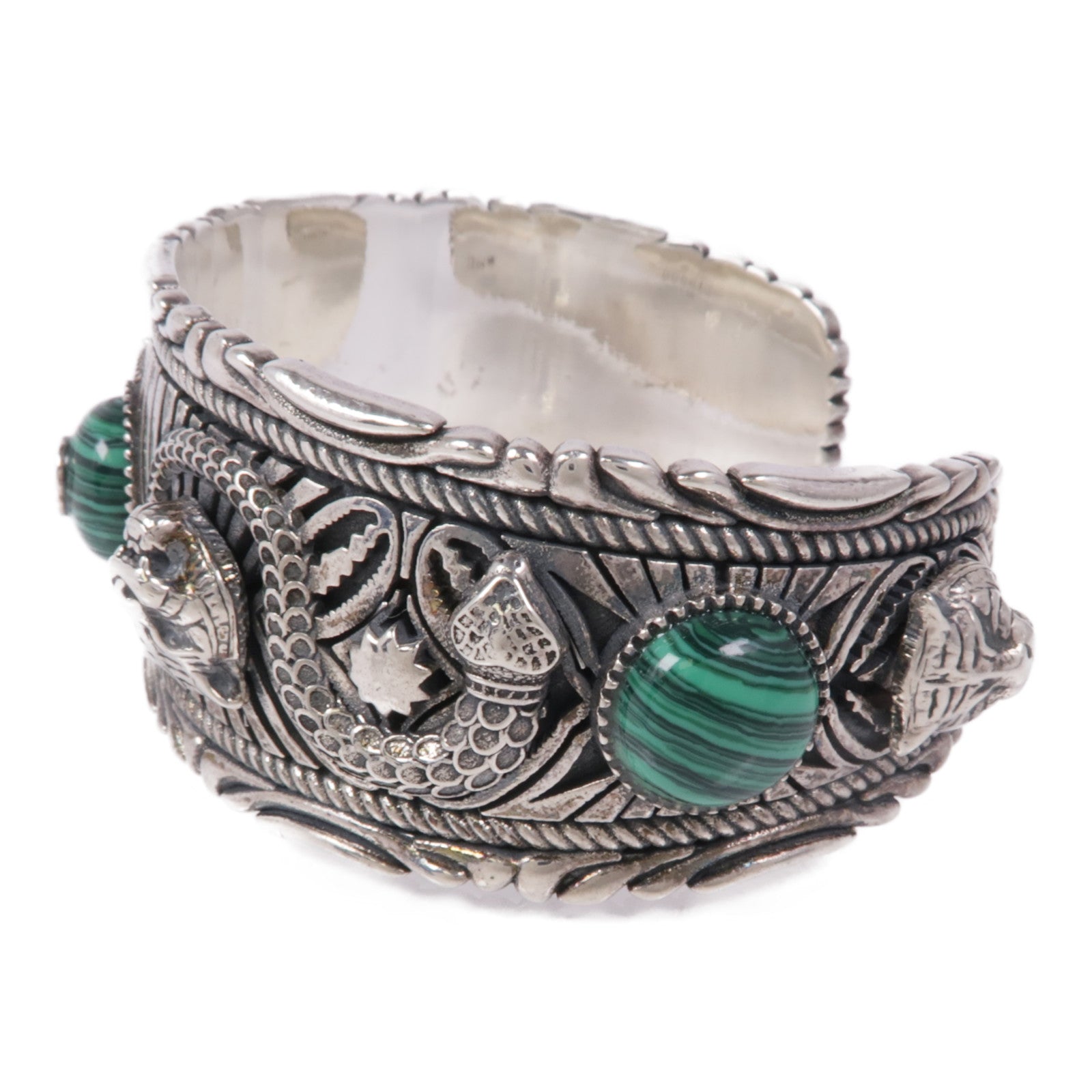 GUCCI 925純銀Garden Resin Cuff Bracelet手鐲