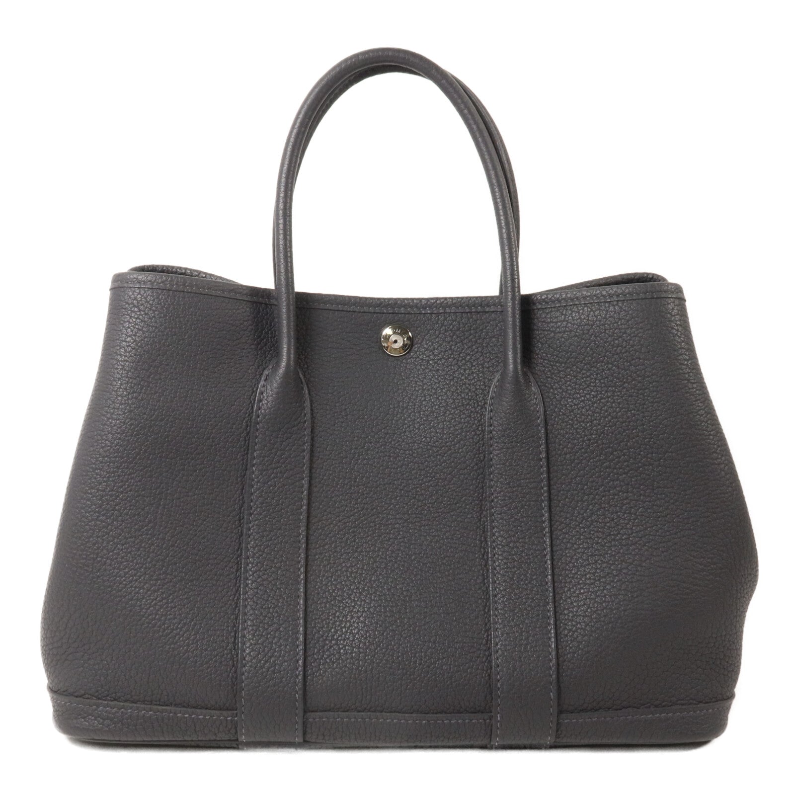HERMES Negonda皮革Garden Party TPM手挽袋Ardoise