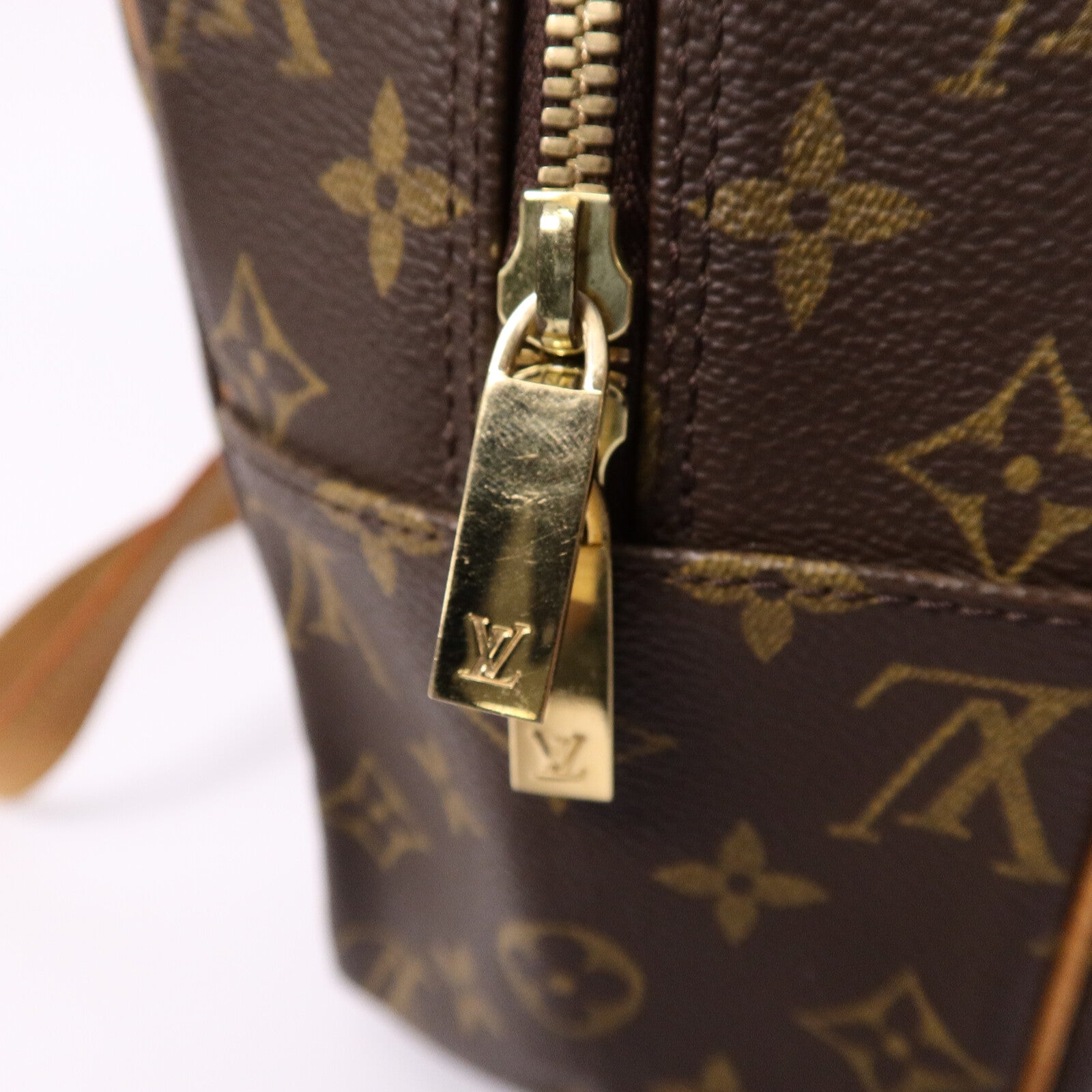 LOUIS VUITTON Monogram Cite GM金扣肩背袋棕色