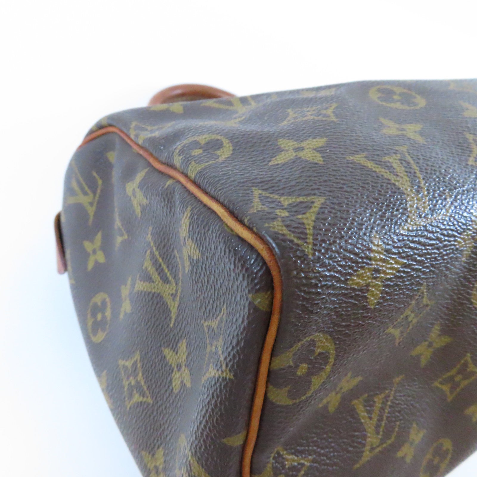 LOUIS VUITTON 【激減優惠】Monogram Speedy 25金扣手挽袋啡色
