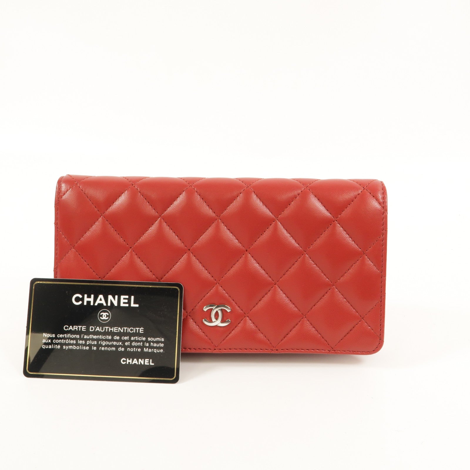 CHANEL 羊皮皮革Long Wallet長錢包