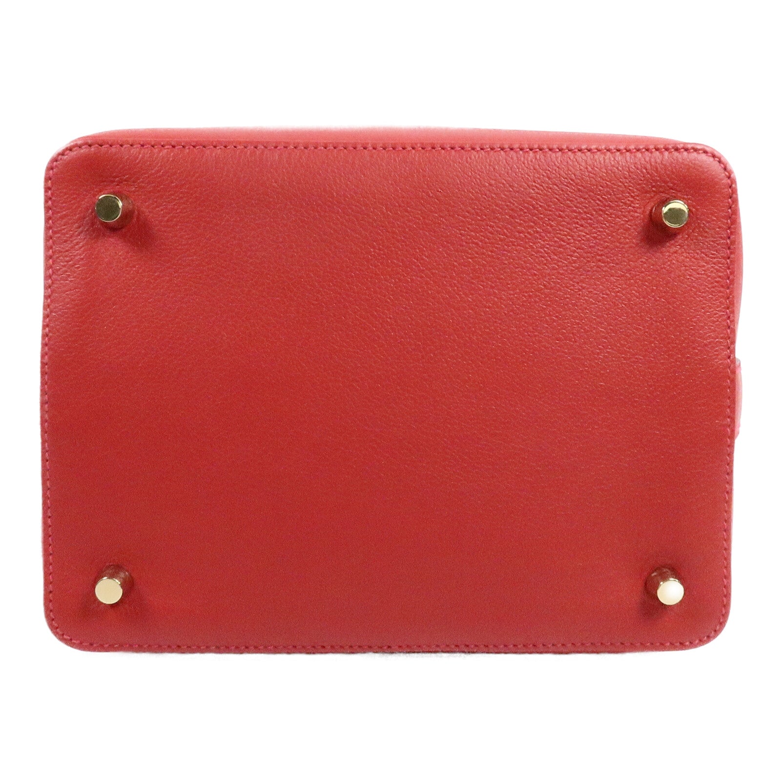 HERMES Evercolor皮革Tool Box 20手挽肩背兩用袋Rouge Casaque