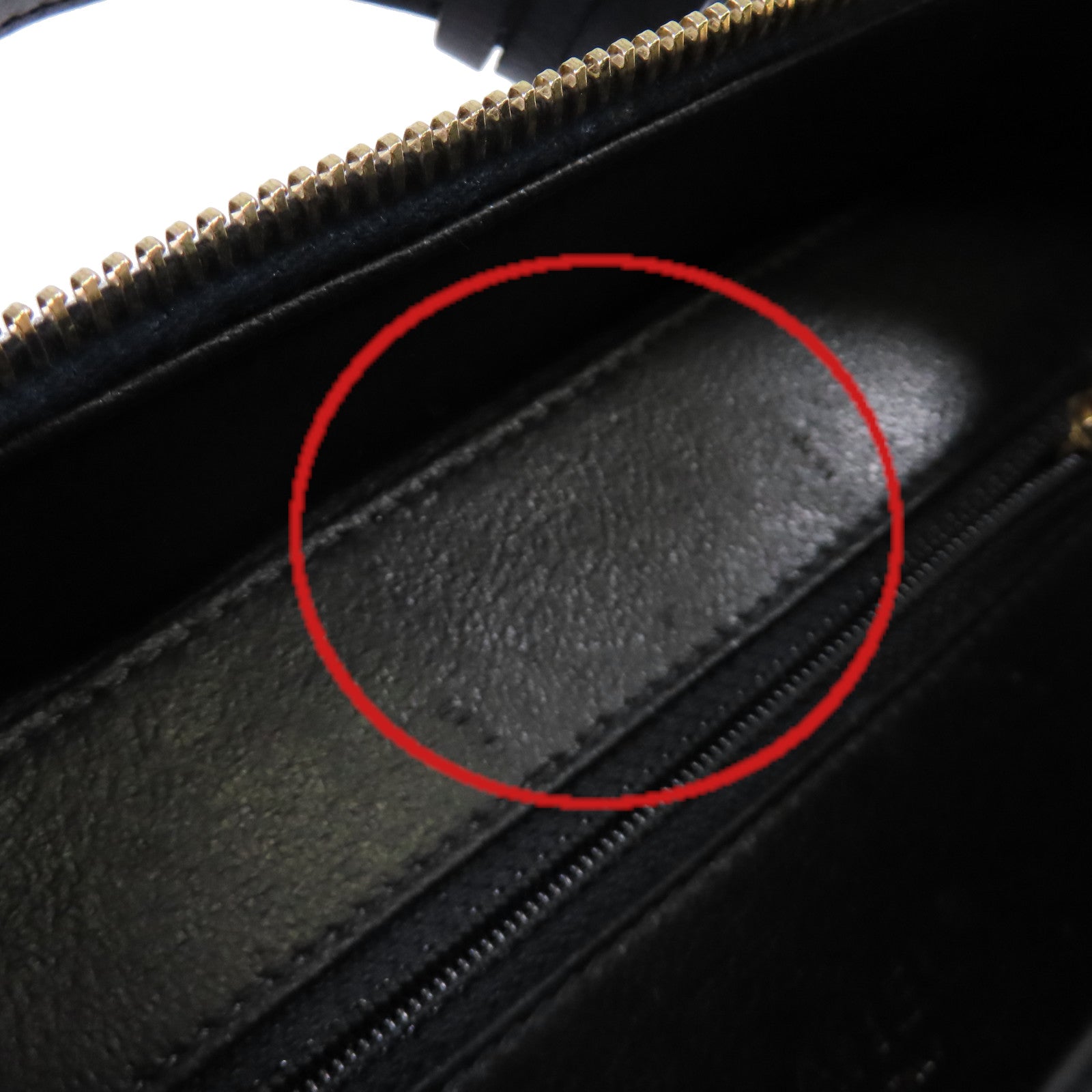CHANEL 菱格Caviar皮革Vanity Case Chain Shoulder Bag金扣鏈帶手挽肩背兩用袋寶藍色/黑色