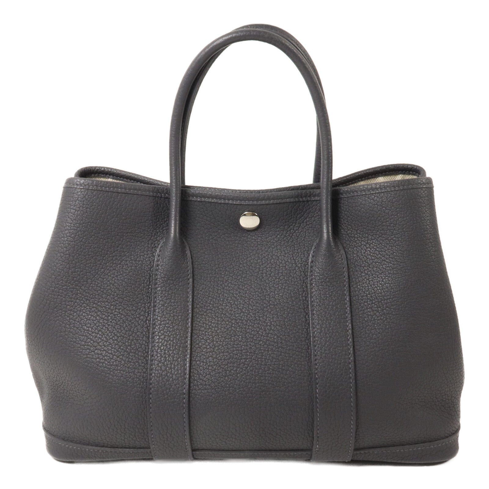 HERMES Negonda皮革Garden Party TPM手挽袋Ardoise