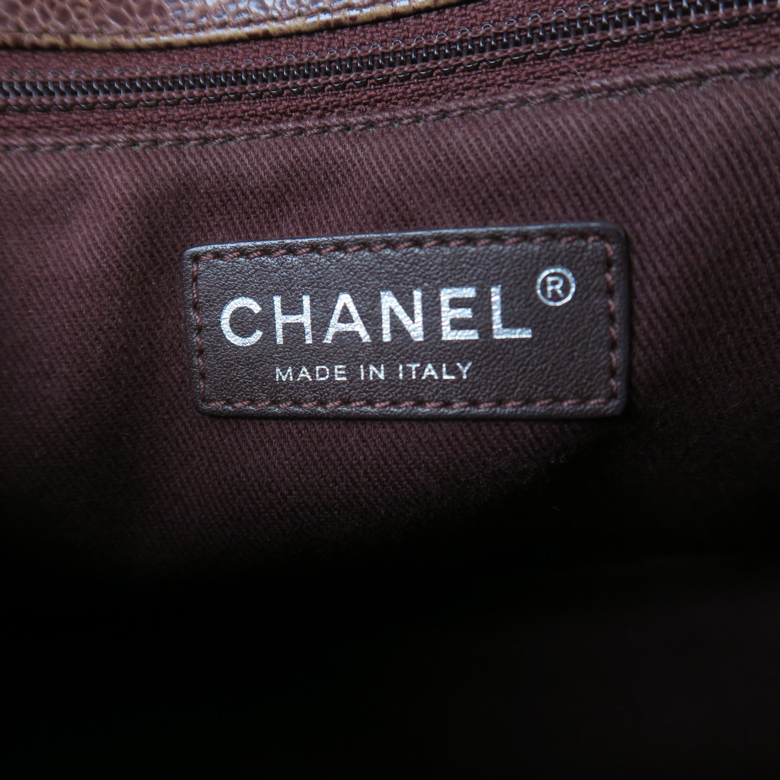 CHANEL 【激減優惠】菱格Caviar皮革Chain Shoulder銀扣鏈帶肩背袋紅色