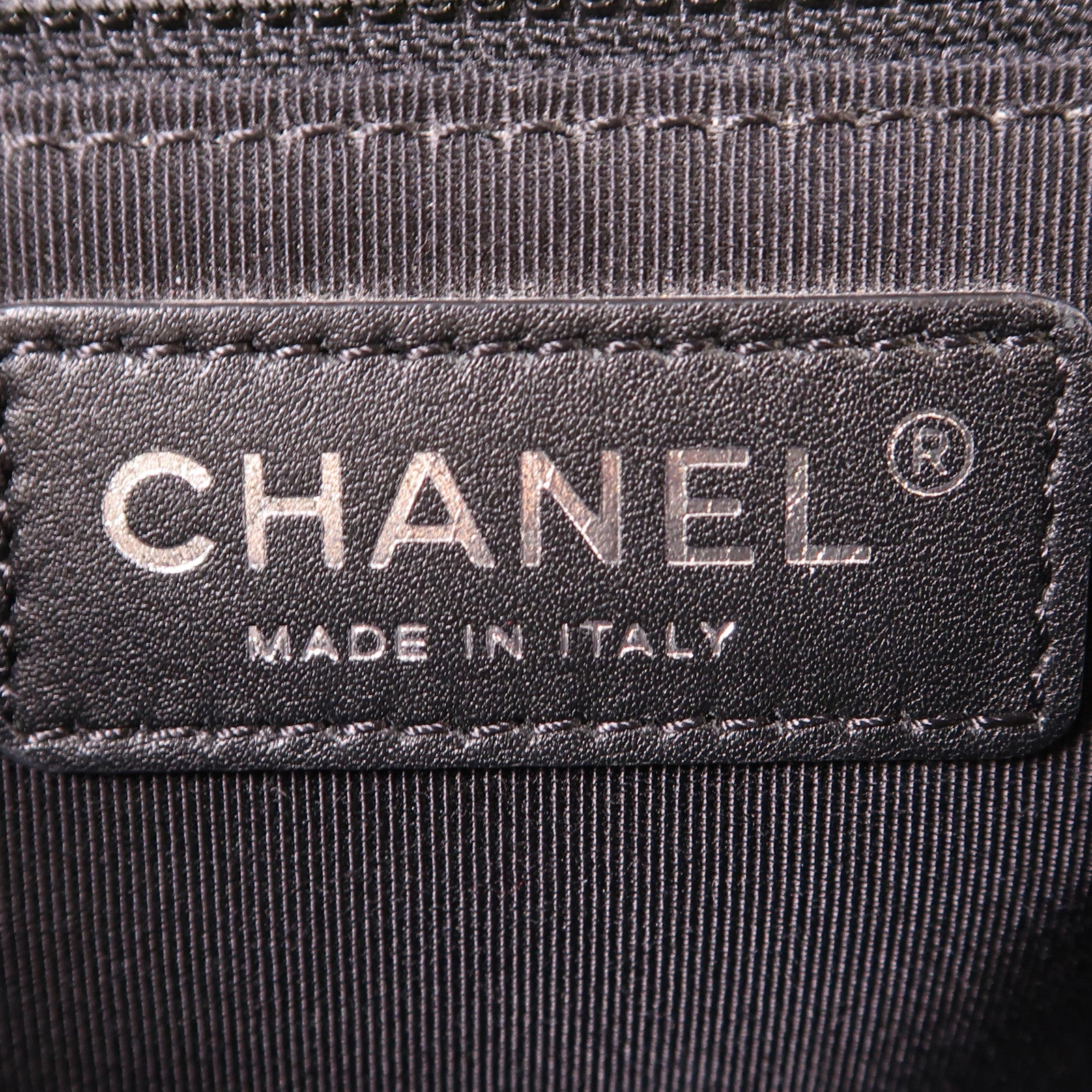 CHANEL 牛皮皮革Shoulder Bag銀扣鏈帶肩背袋
