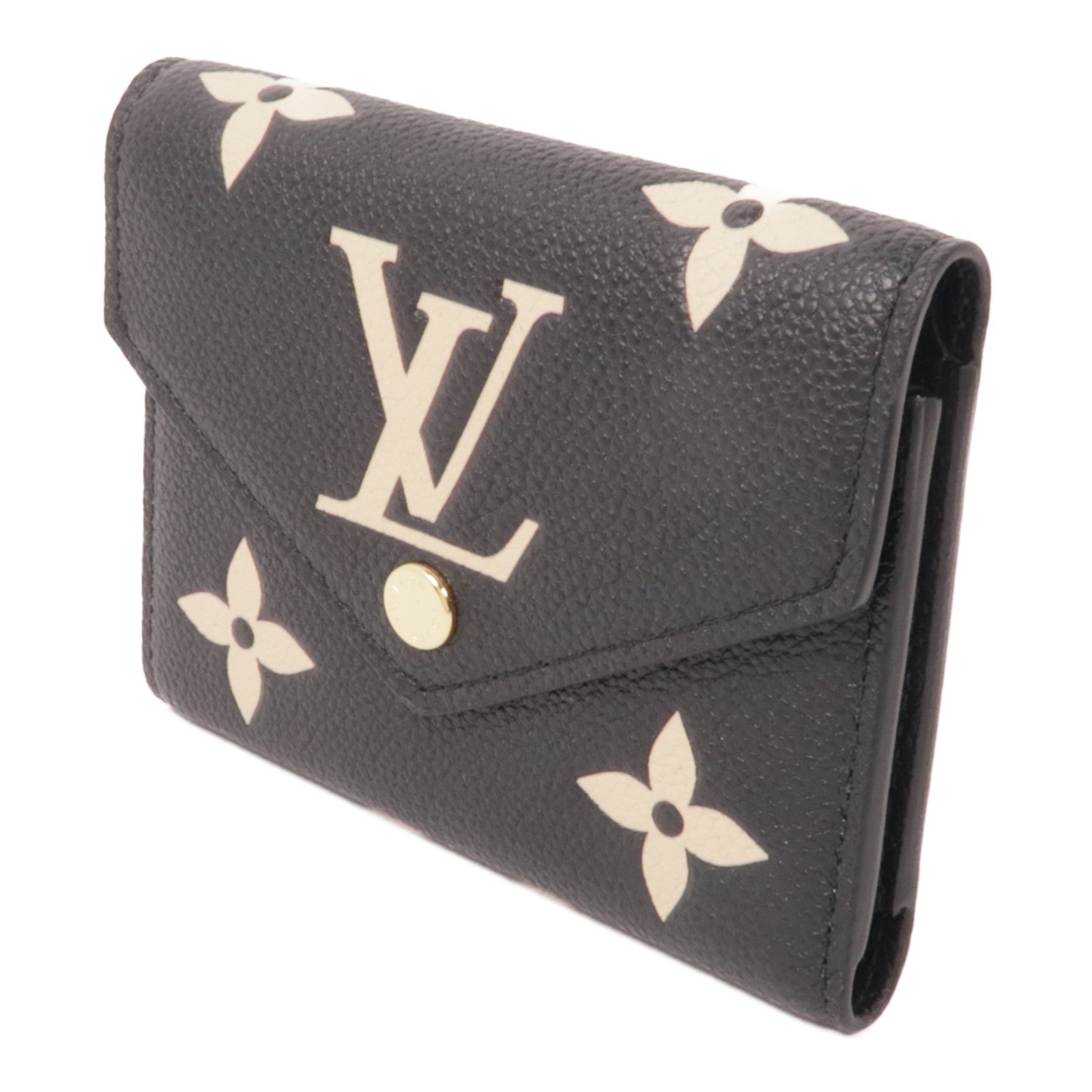 LOUIS VUITTON Monogram Empreinte Victorine Wallet金扣錢包