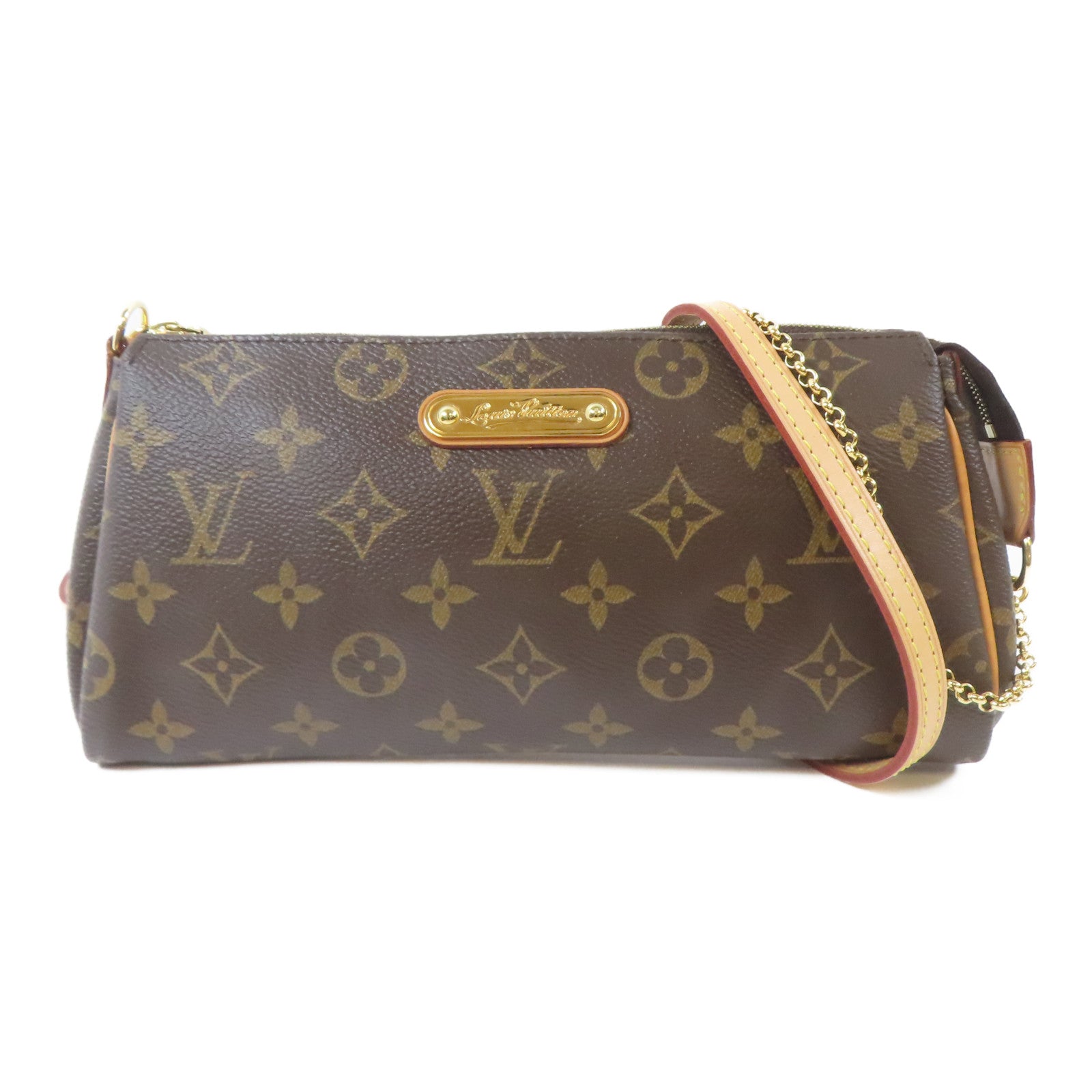 LOUIS VUITTON Monogram Eva金扣手挽肩背兩用袋啡色