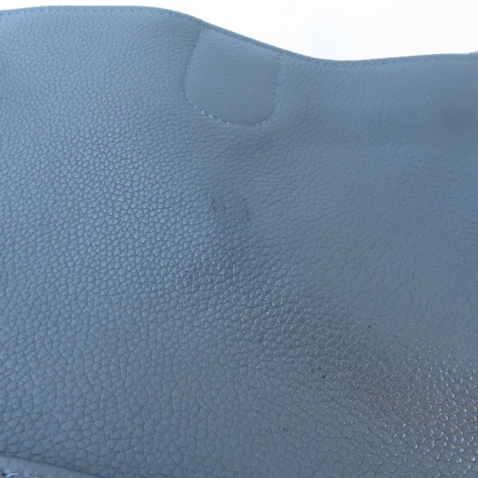 CELINE 牛皮皮革Shoulder Bag金扣肩背袋灰色