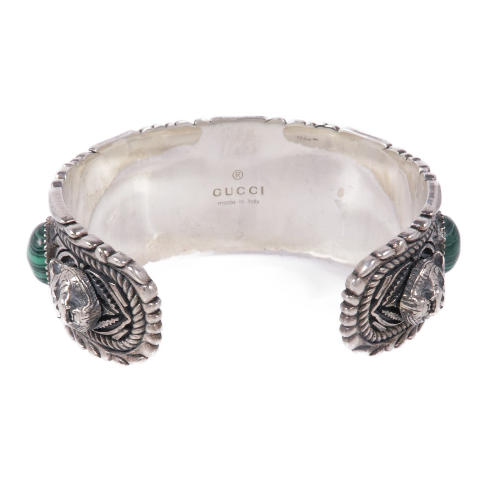 GUCCI 925純銀Garden Resin Cuff Bracelet手鐲