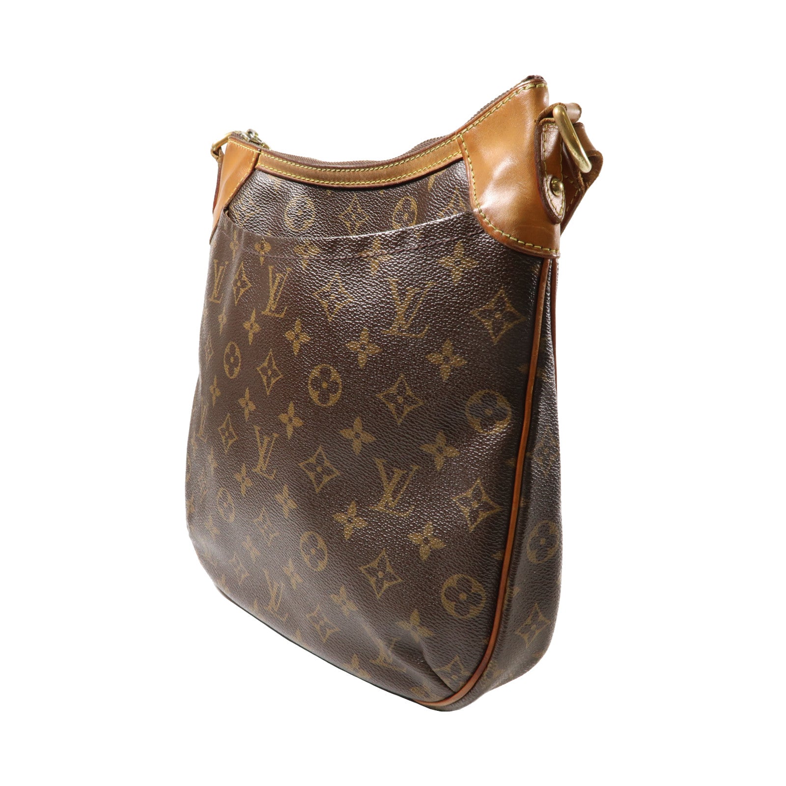 LOUIS VUITTON 【激減優惠】Monogram Odeon MM金扣肩背袋啡色