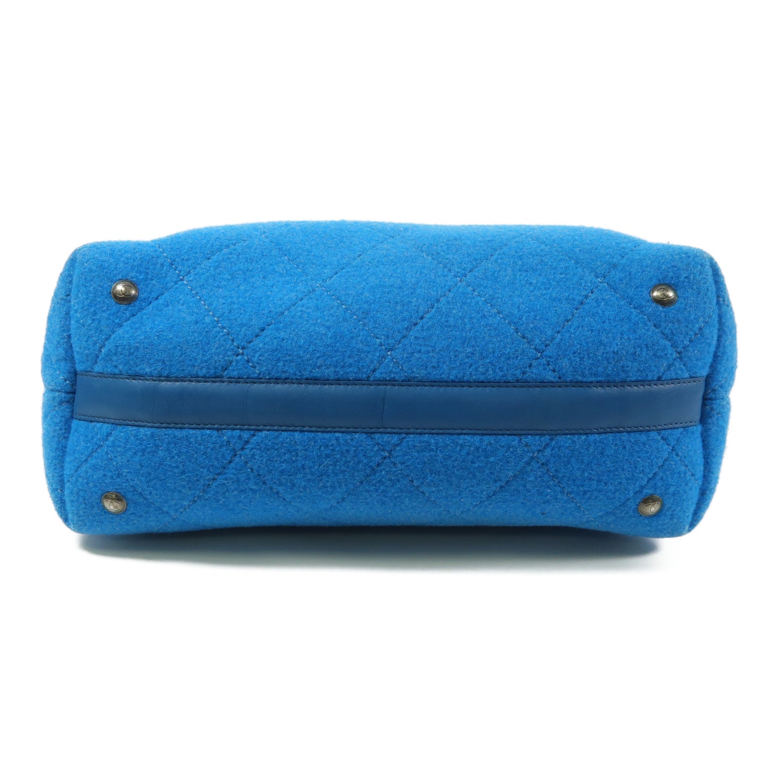 CHANEL 羊毛Chain Shoulder鏈帶手挽肩背兩用袋