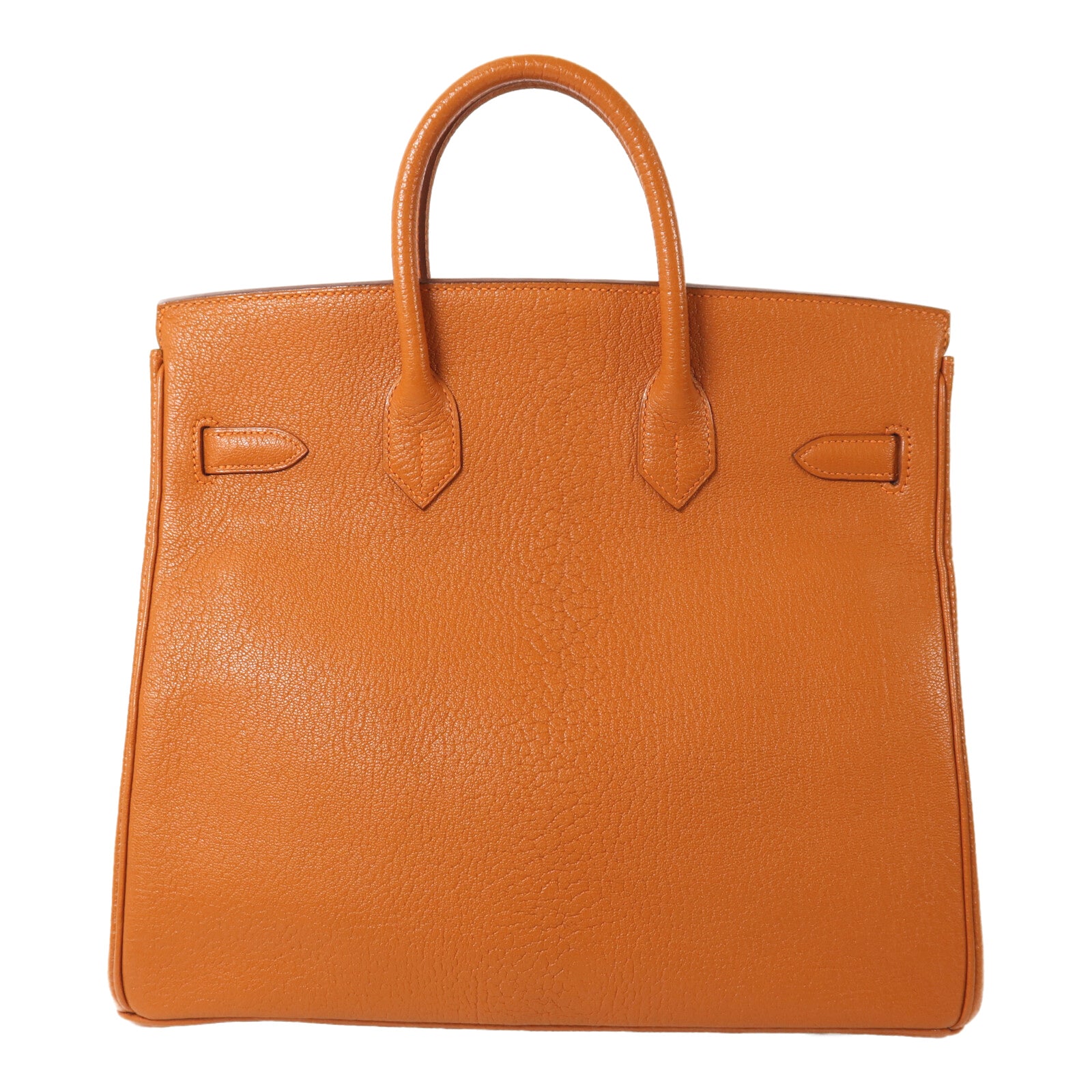 HERMES Chevre皮革Birkin 32 Hac手挽袋Orange